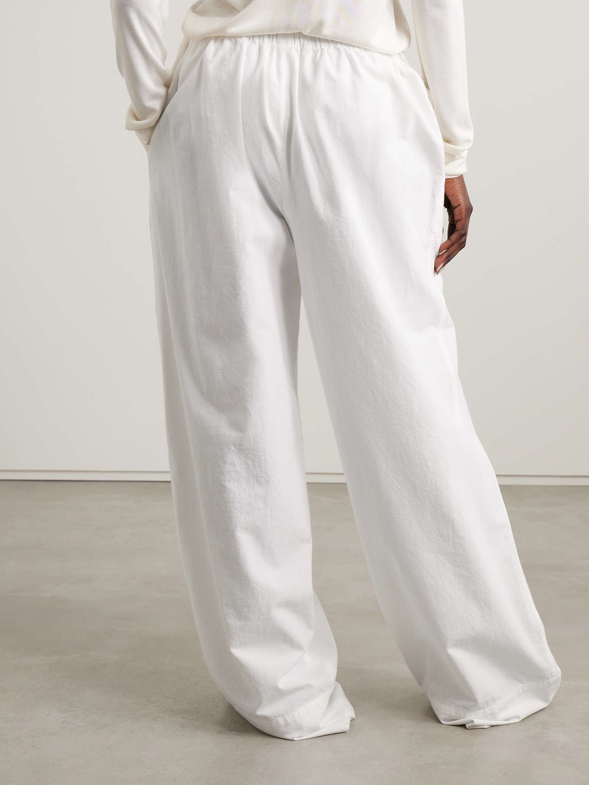 Enea cotton wide-leg pants view