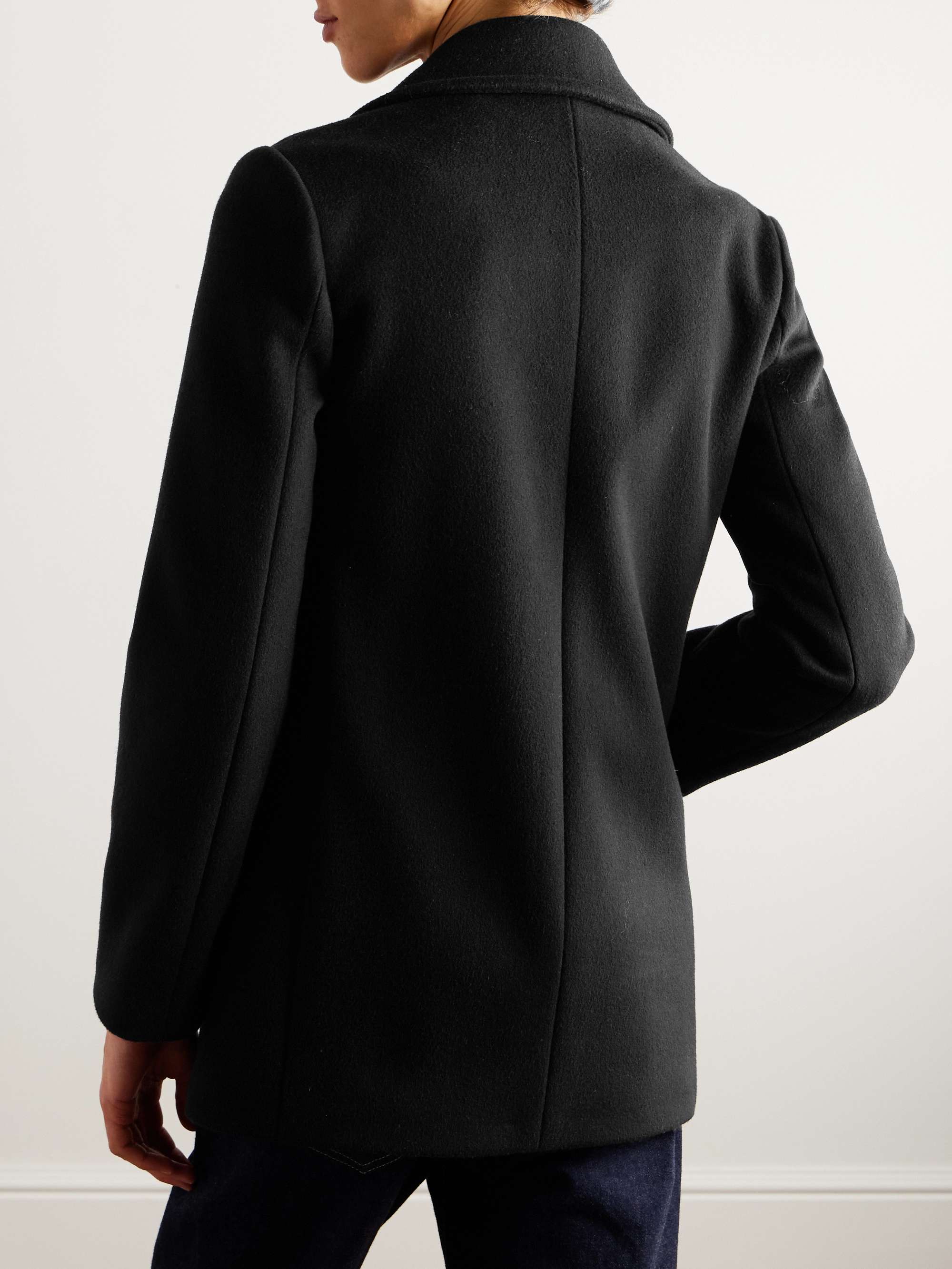 Slim-Fit Double-Breasted Cashmere Coat view