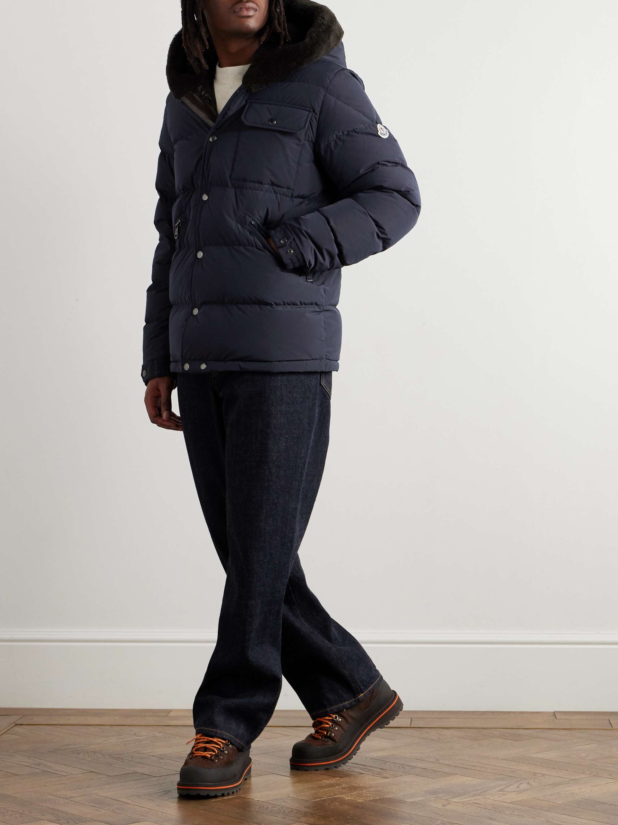Marcelettes Faux Shearling-Trimmed Quilted Shell Down Jacket view