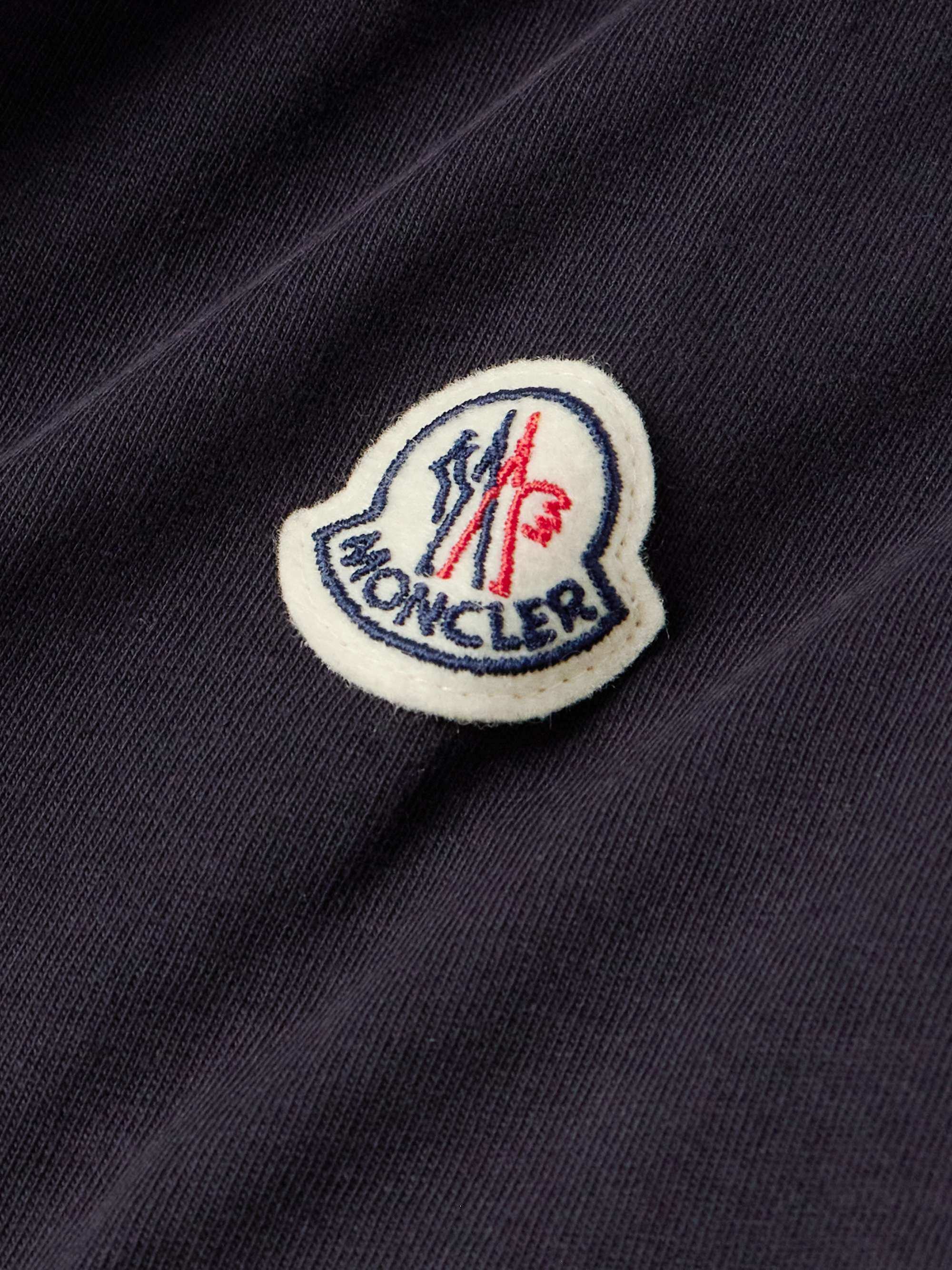 Slim-Fit Logo-Jacquard Cotton-Jersey T-Shirt view