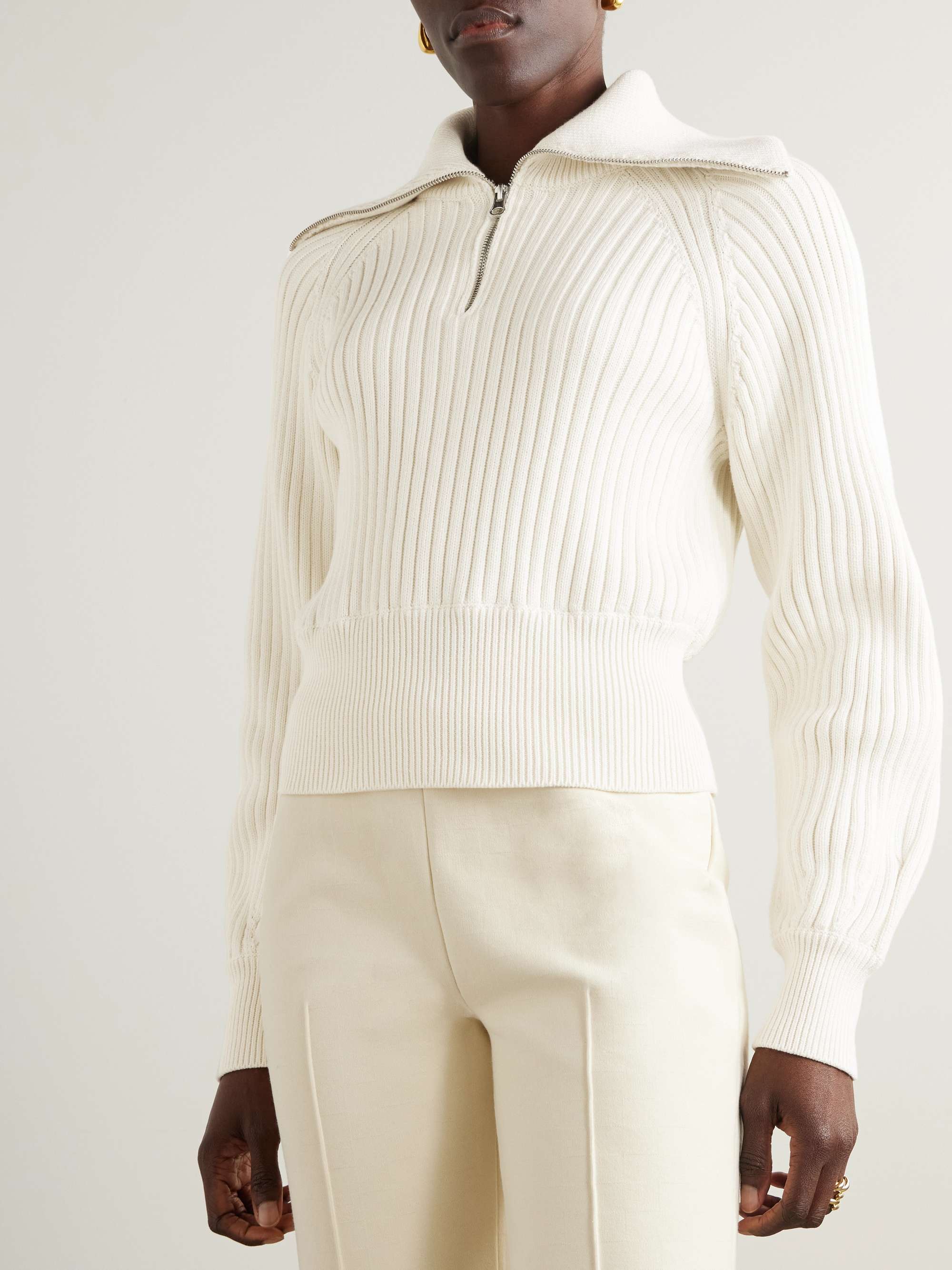 Chester ribbed cotton-blend sweater view