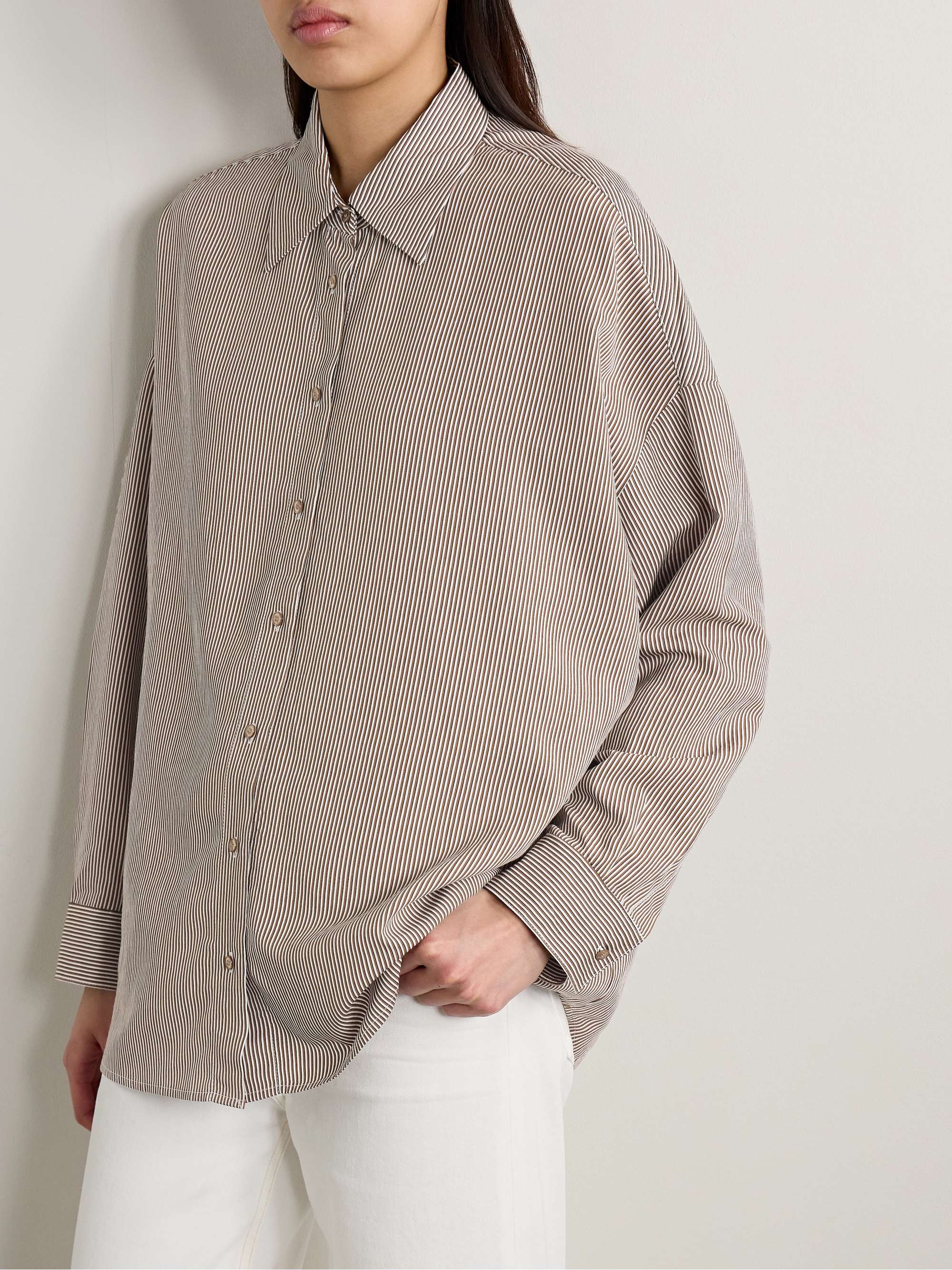 Roux striped woven shirt view