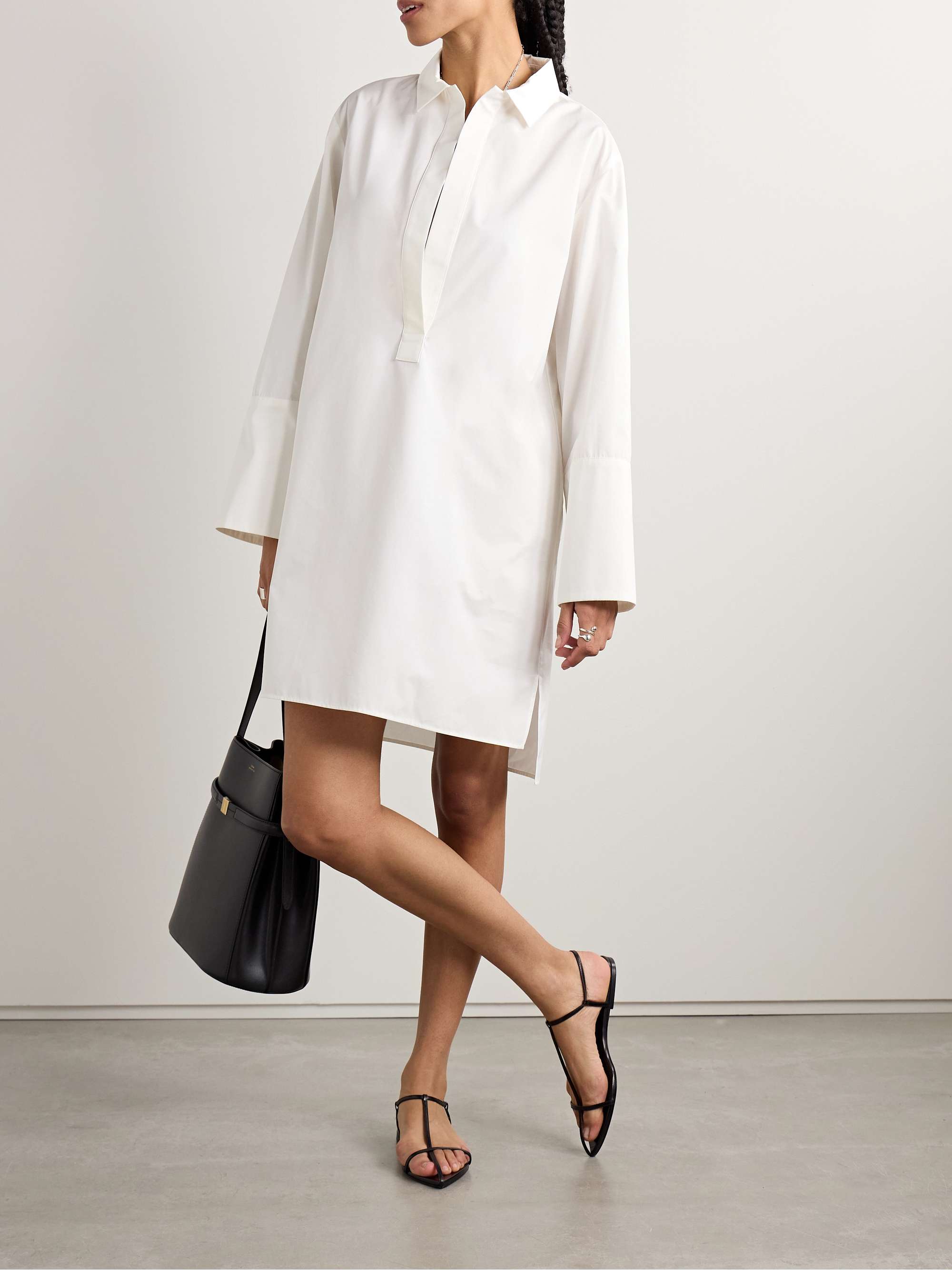 River cotton-poplin tunic view