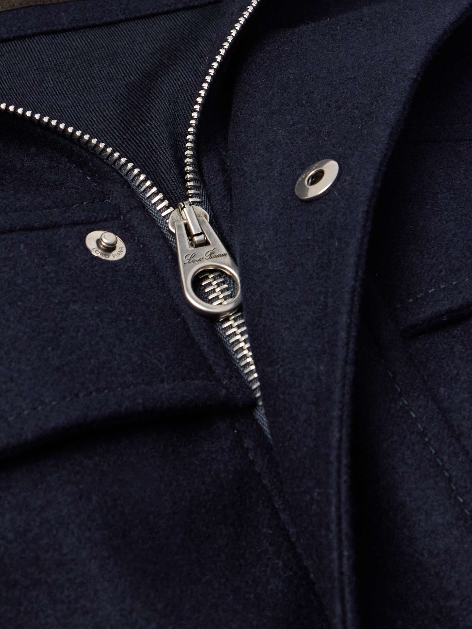 Tristar Wool and Cashmere-Blend Flannel Bomber Jacket view