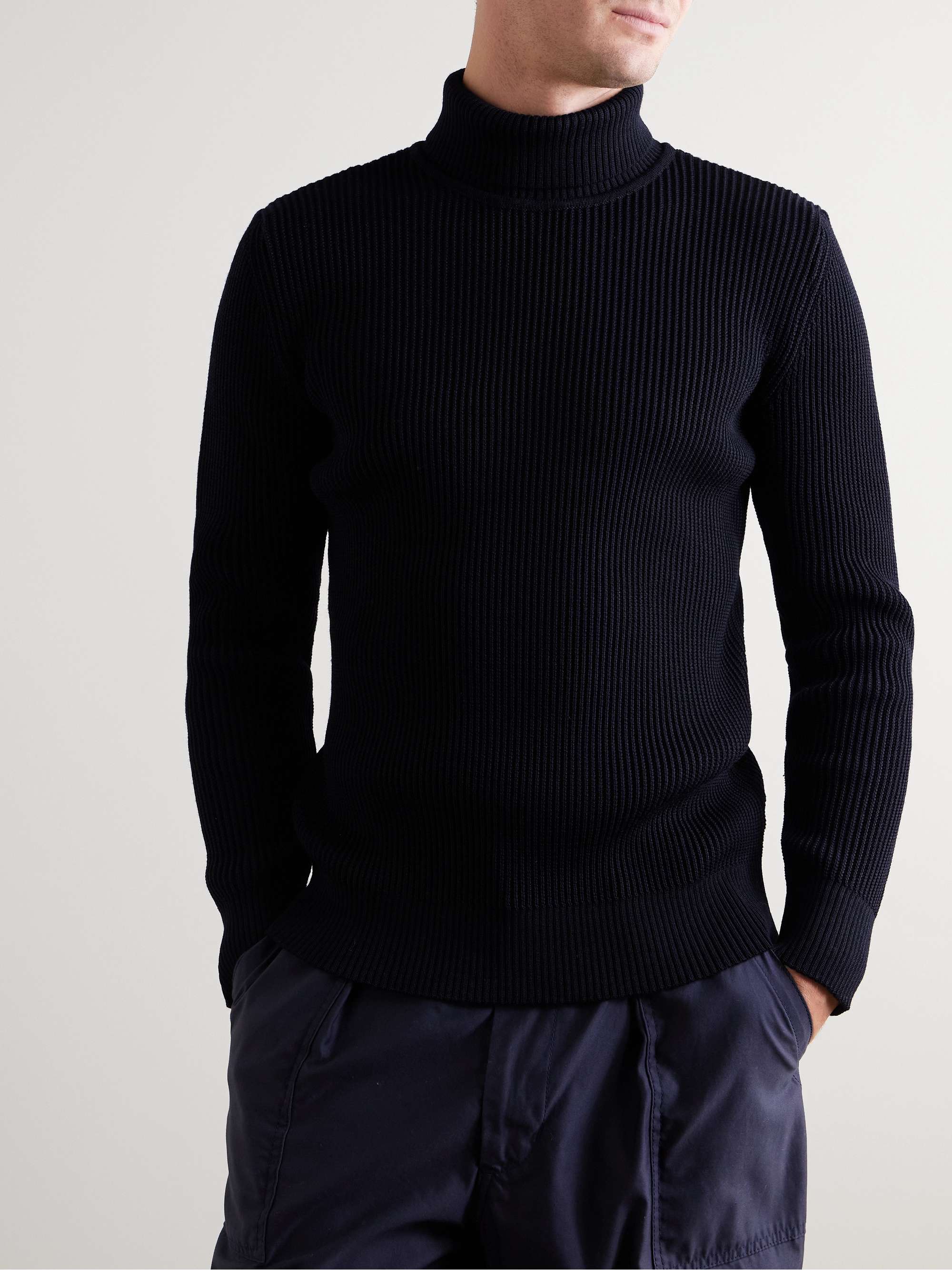Fender III Slim-Fit Ribbed Virgin Wool Rollneck Sweater view