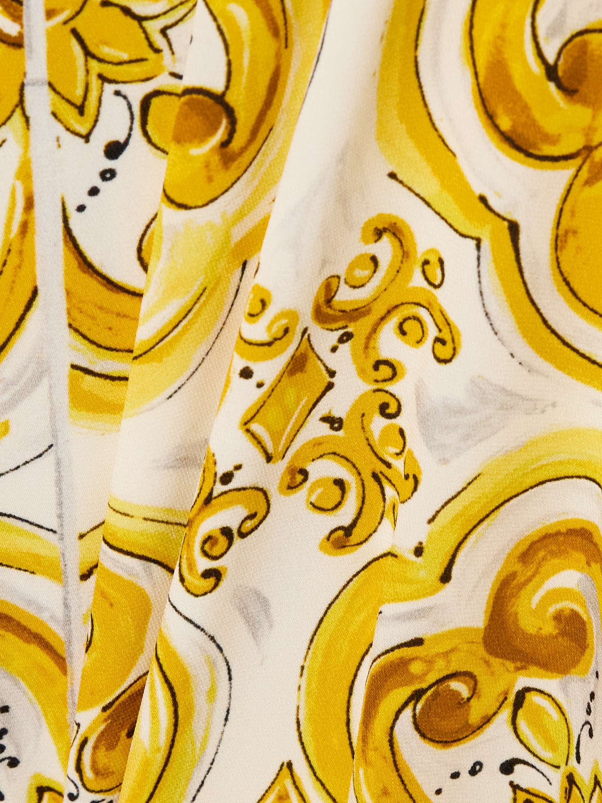 Maiolica printed cotton-blend jacquard mini dress view