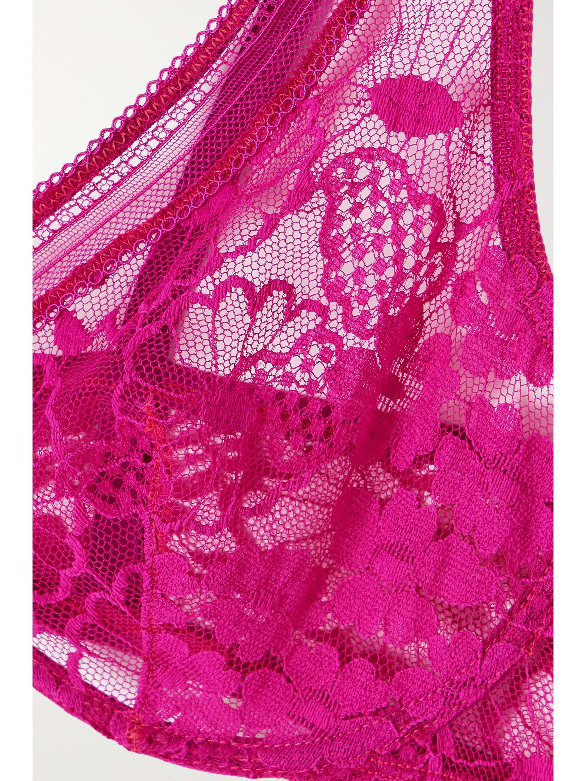 Pollen Millefleurs picot-trimmed stretch-lace underwired bra view