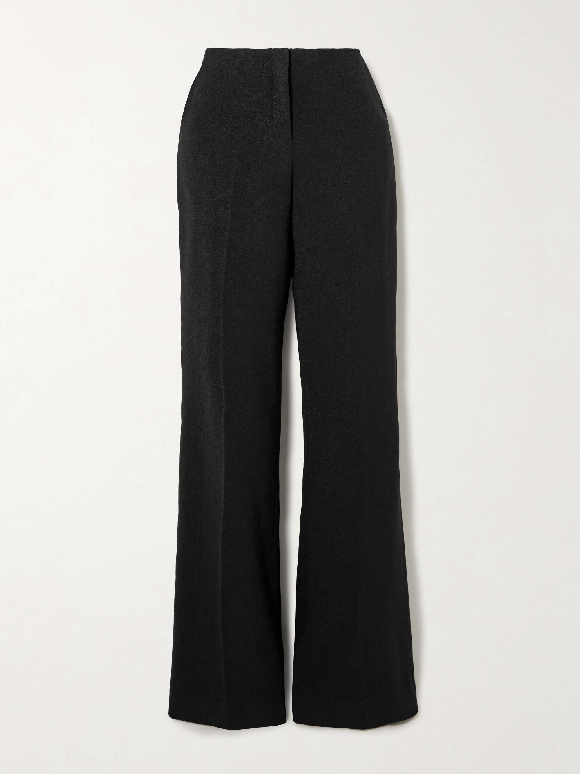 Flute-B crepe straight-leg pants view