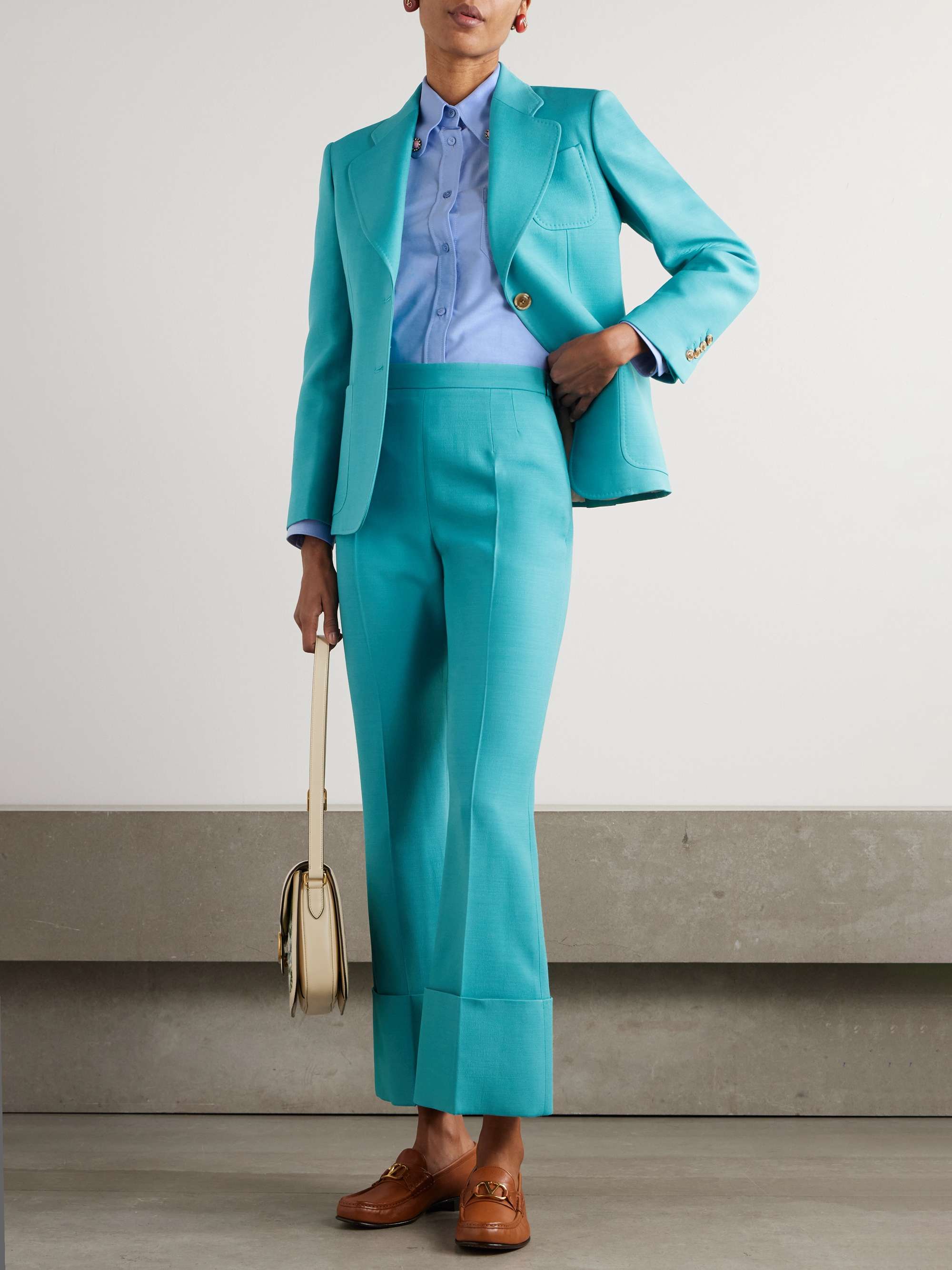 Embellished cotton Oxford shirt view