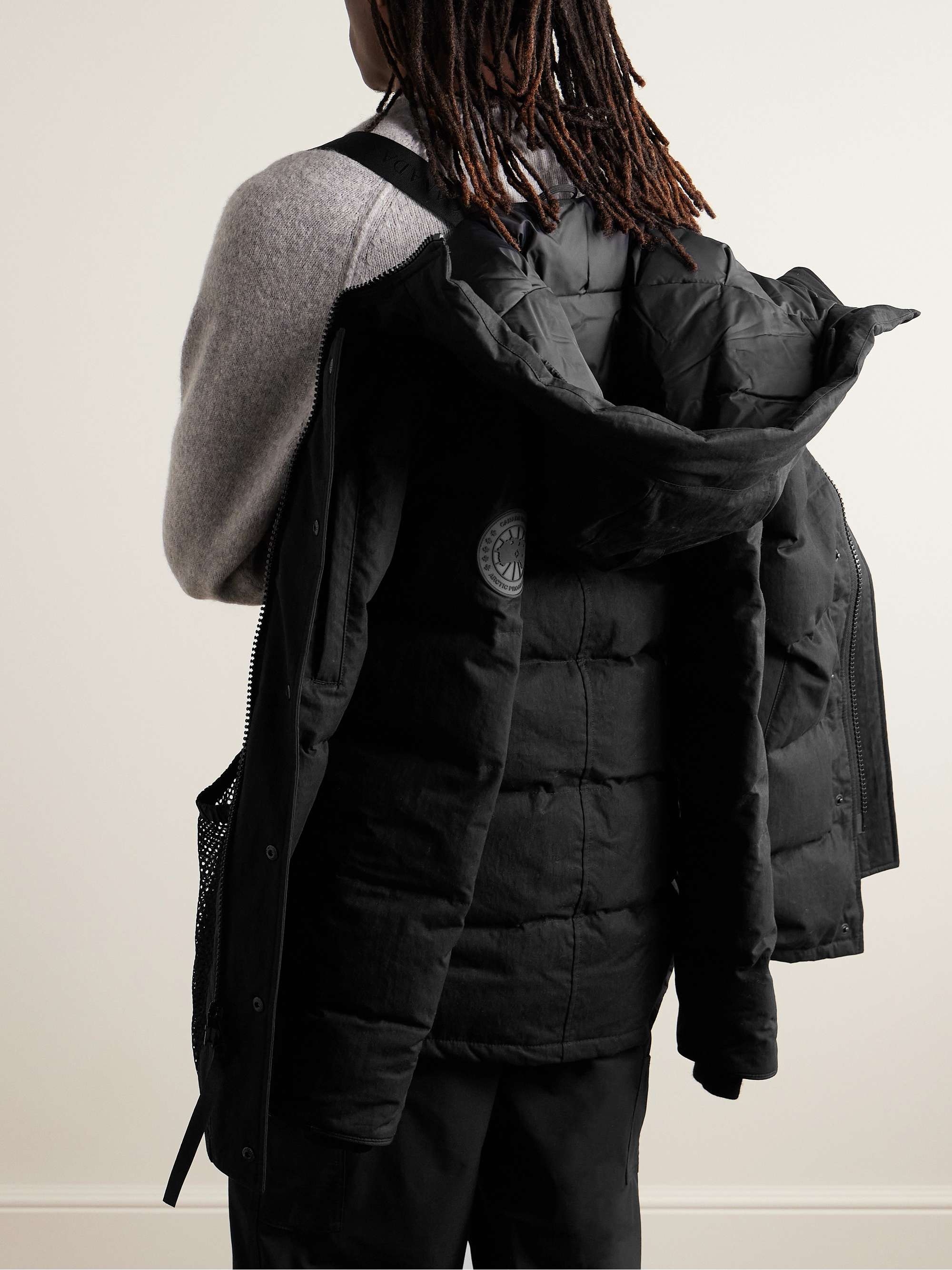 Carson Logo-Appliquéd Quilted Arctic Tech® Hooded Down Parka view