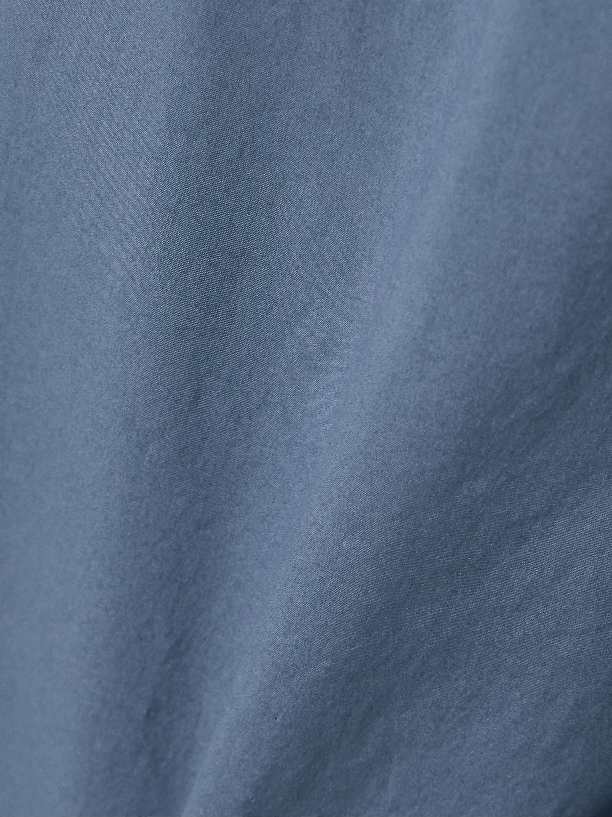 Cotton-blend poplin wide-leg pants view