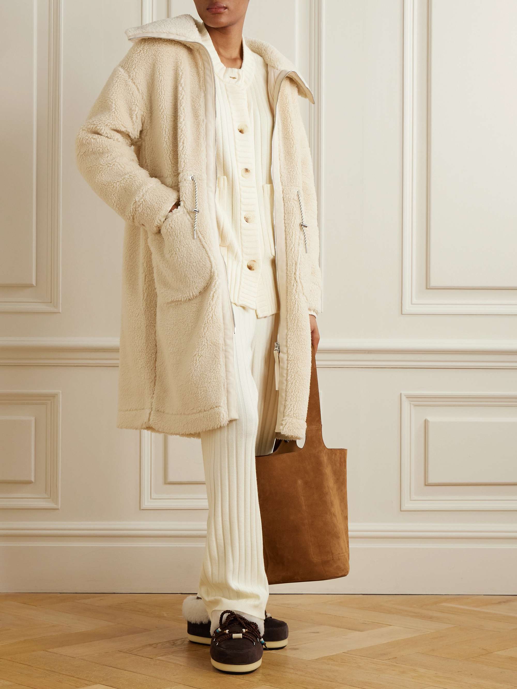 Logan oversized fleece coat view