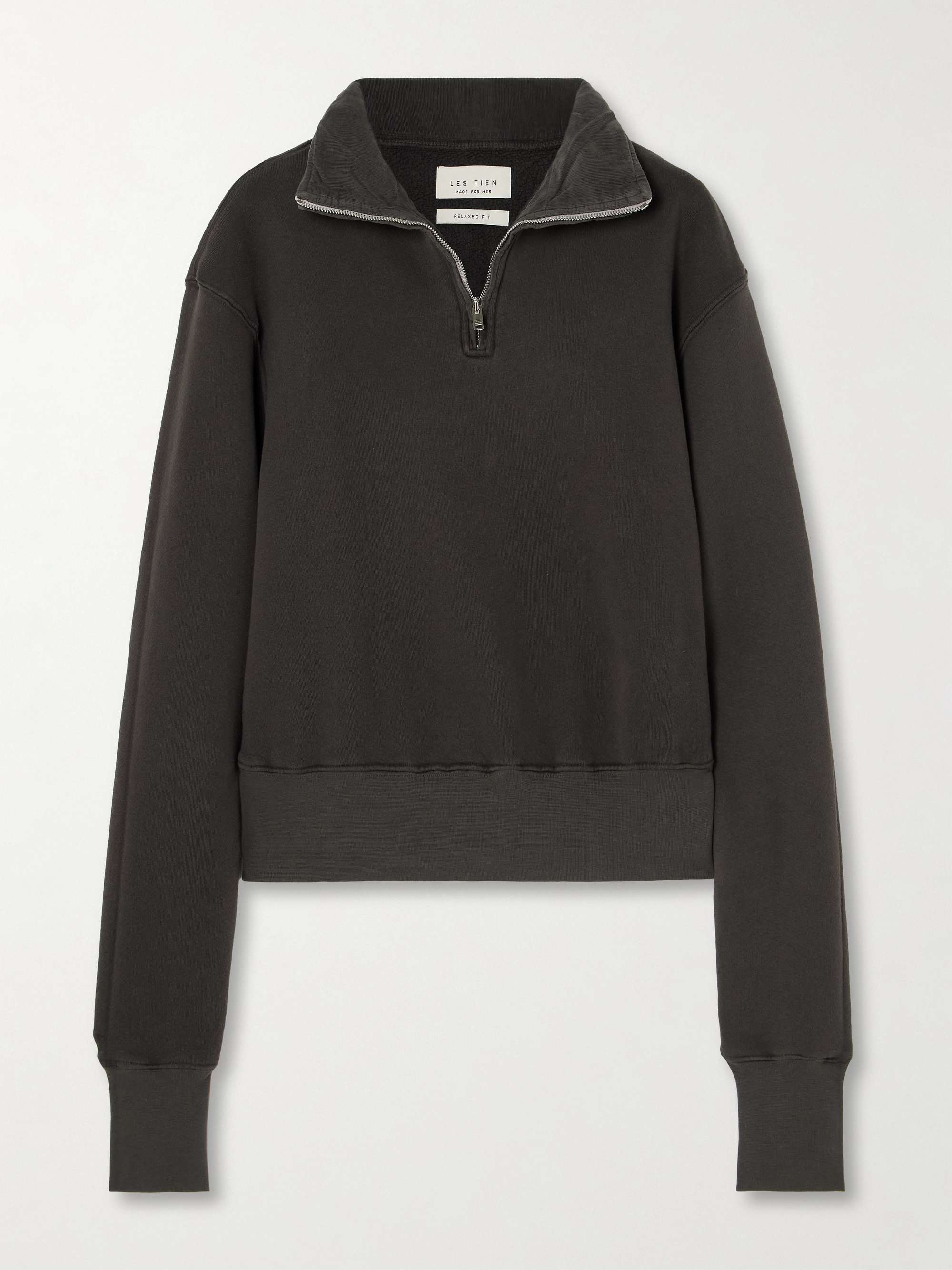 Bailey cropped cotton-jersey sweatshirt view