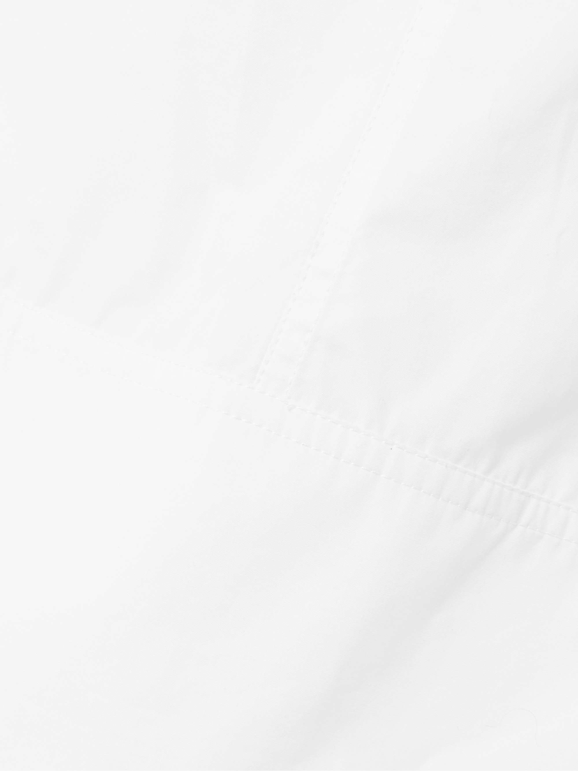 The Bowie draped cotton-poplin top view