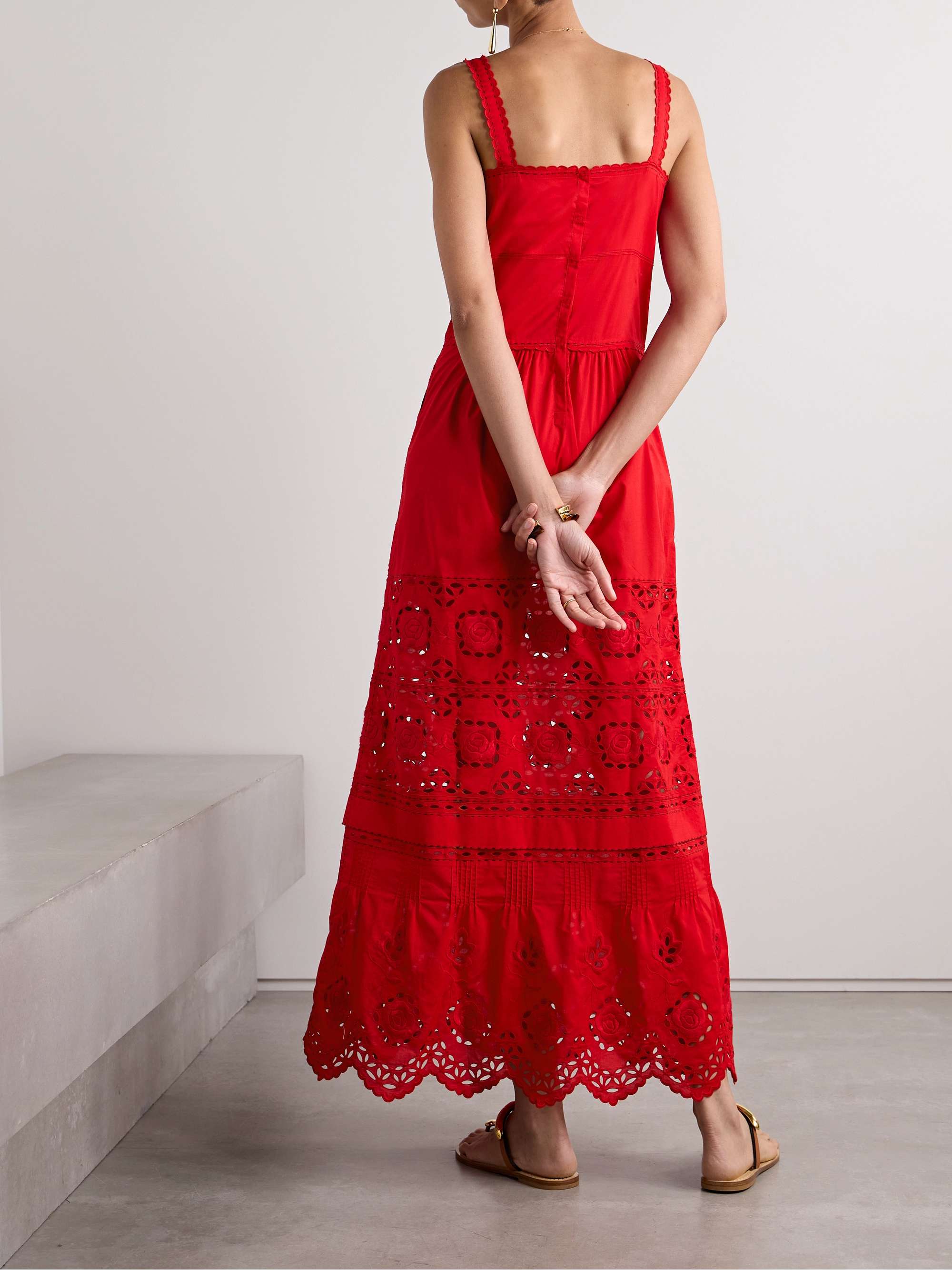 Grace broderie anglaise cotton maxi dress view