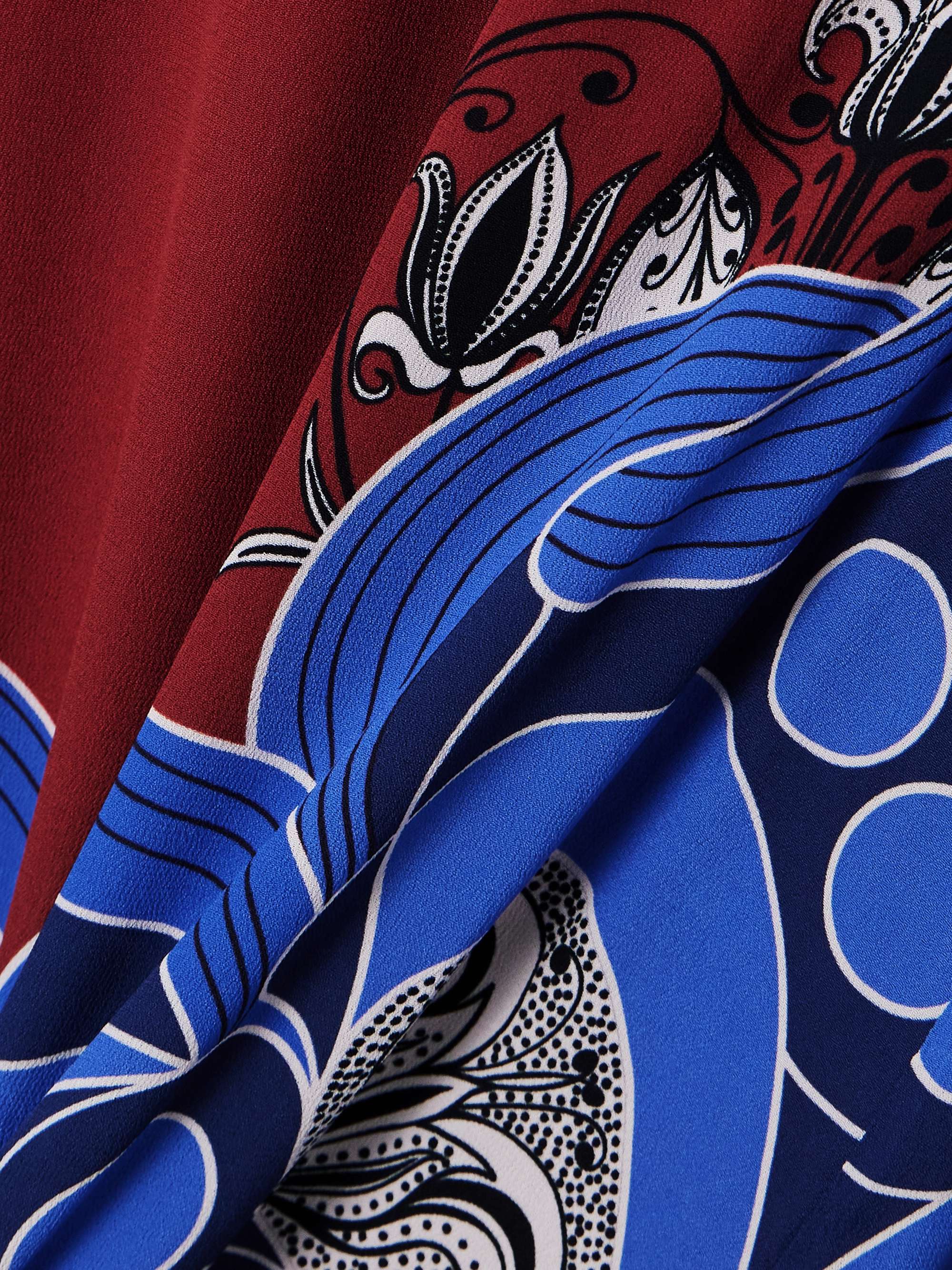 Capucine printed crepe maxi dress view