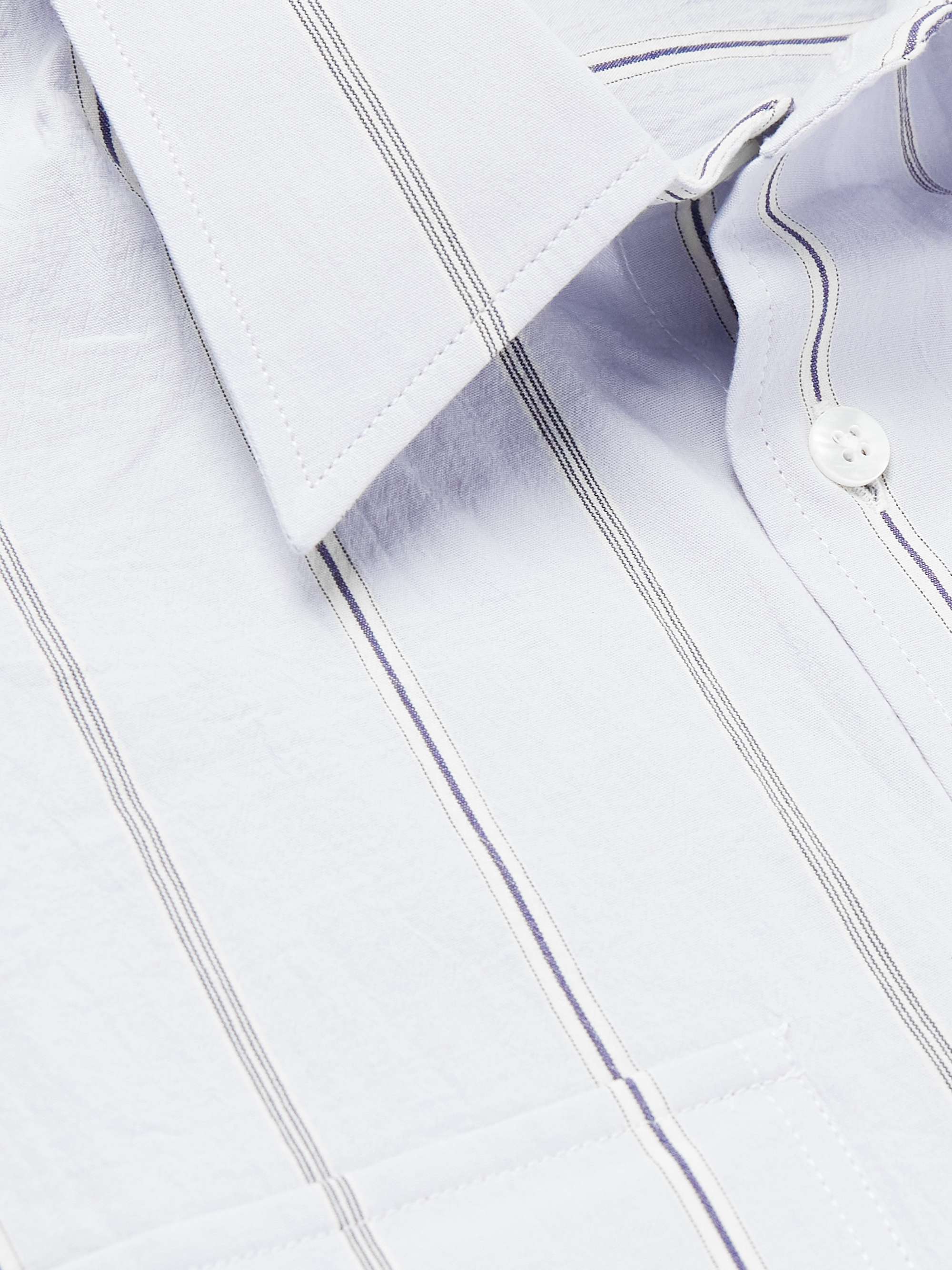 Artist Striped Organic Cotton-Poplin Shirt view