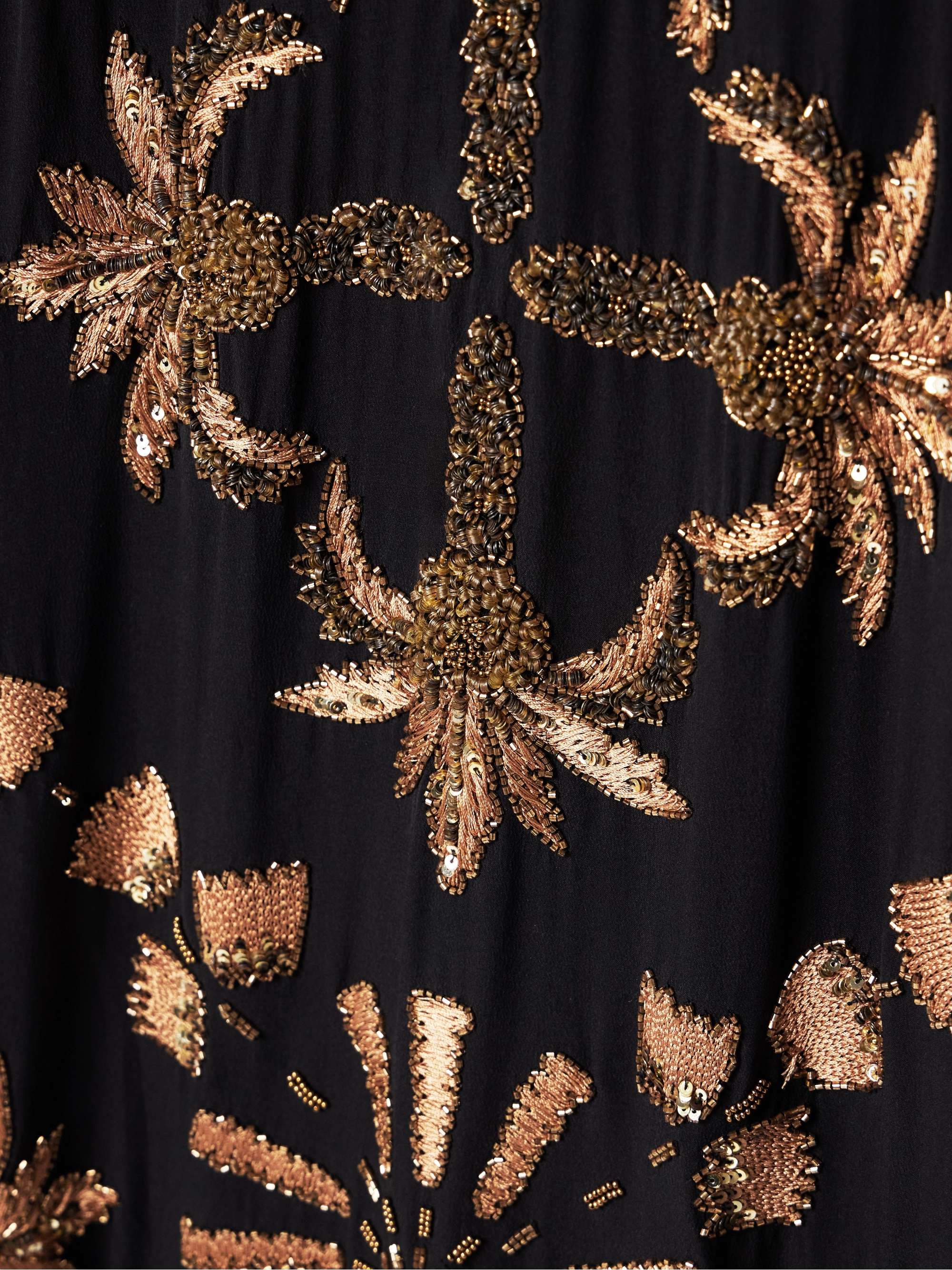 Golden Hour embellished embroidered silk crepe de chine maxi dress view