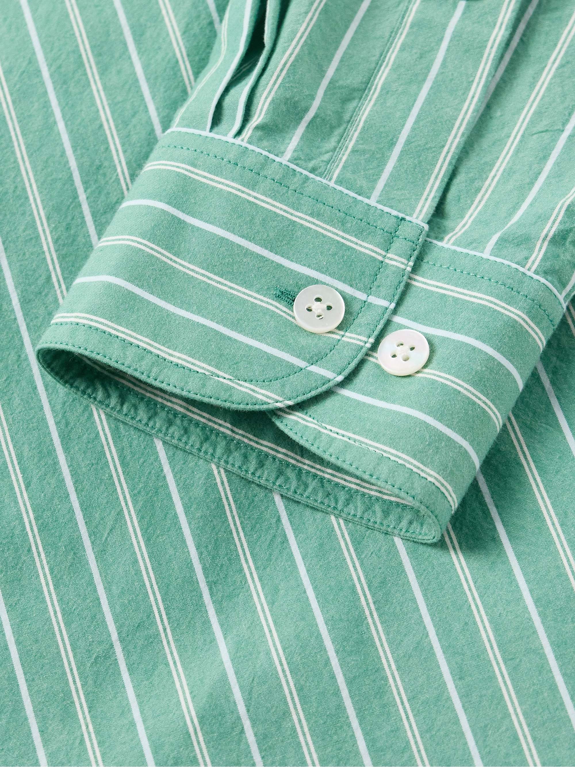 Miller Striped Cotton-Poplin Shirt view