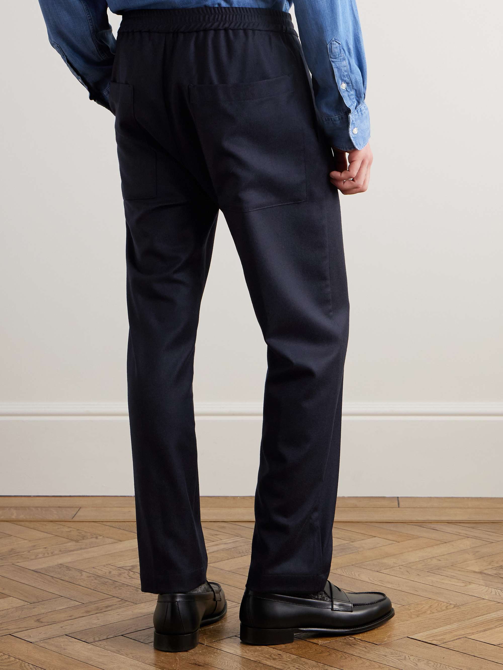 Bativoga Straight-Leg Virgin Wool-Blend Gabardine Trousers view