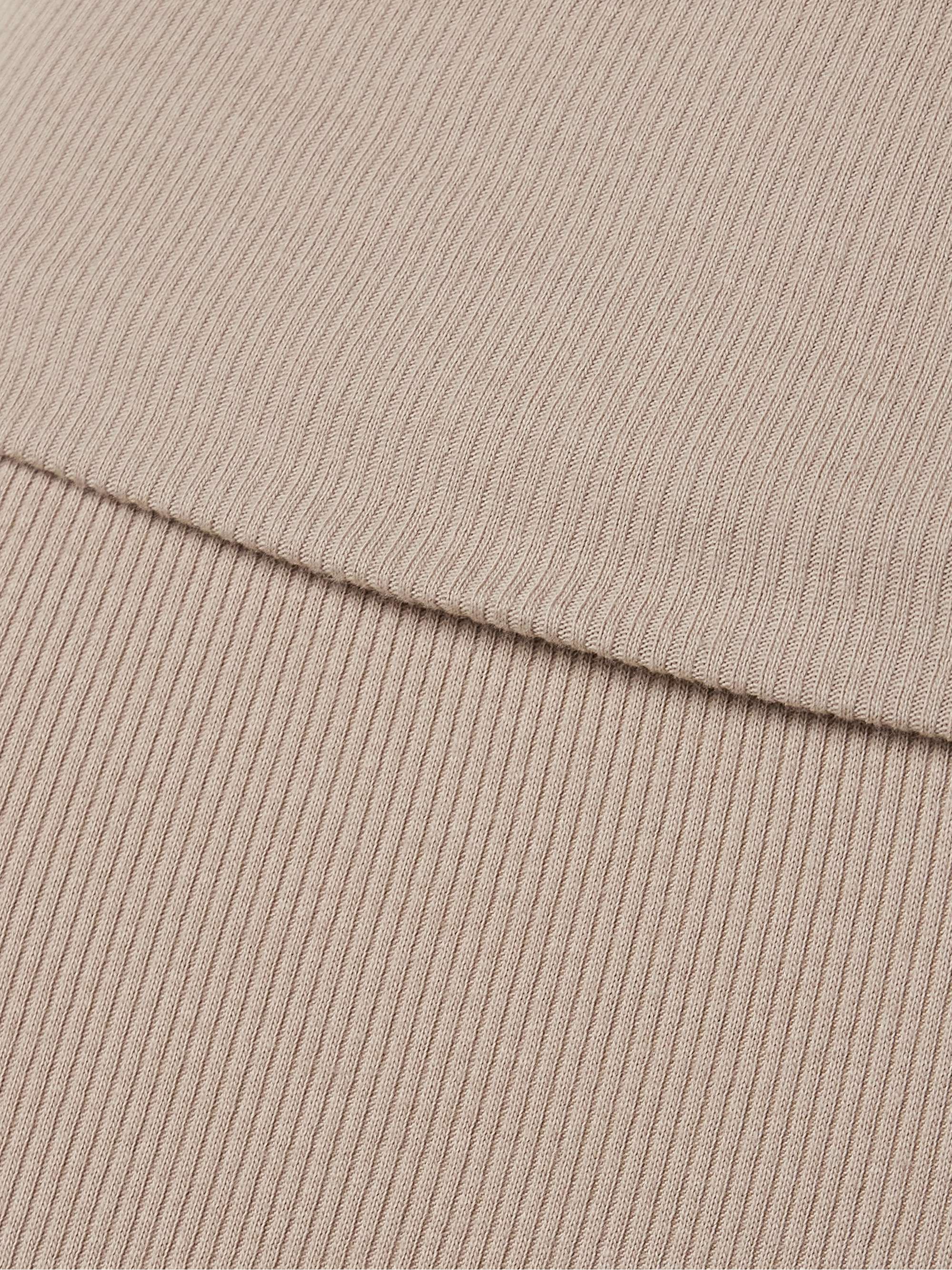 Cotton Rib Foldover stretch-cotton jersey pants view