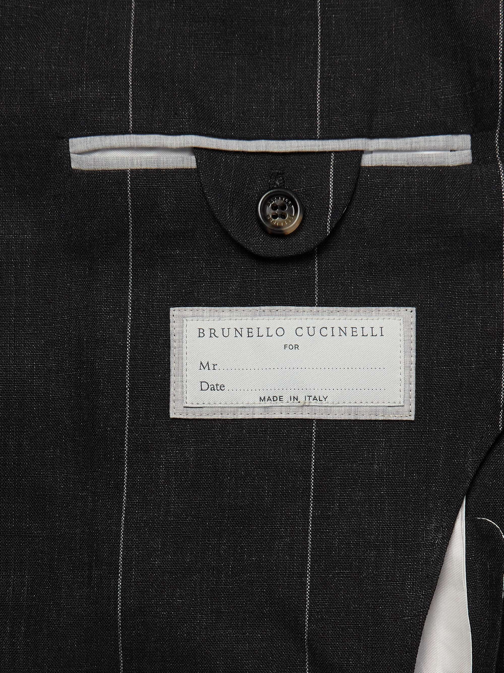 Pinstriped Linen Suit Jacket view