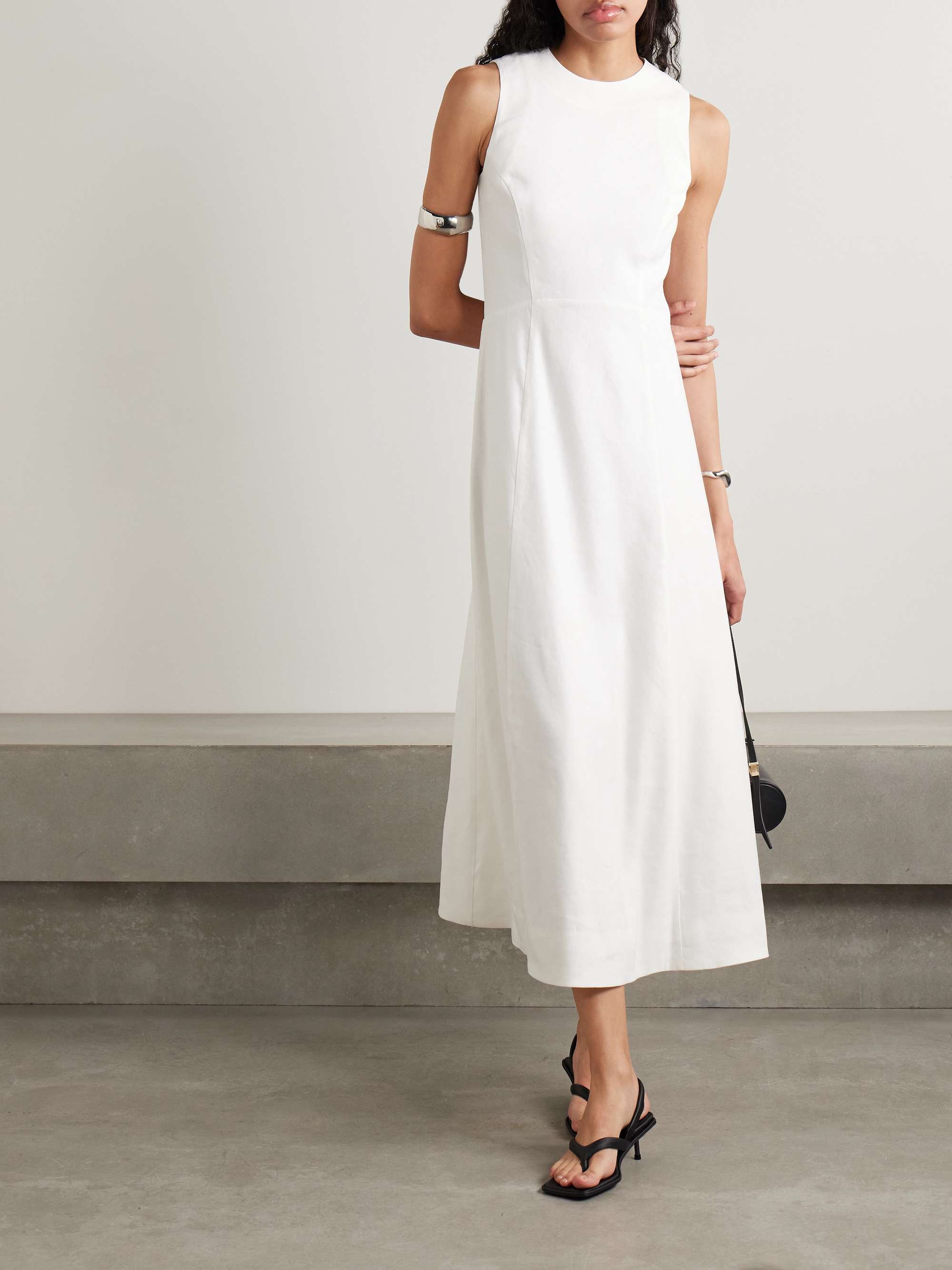 Martine linen-blend maxi dress view