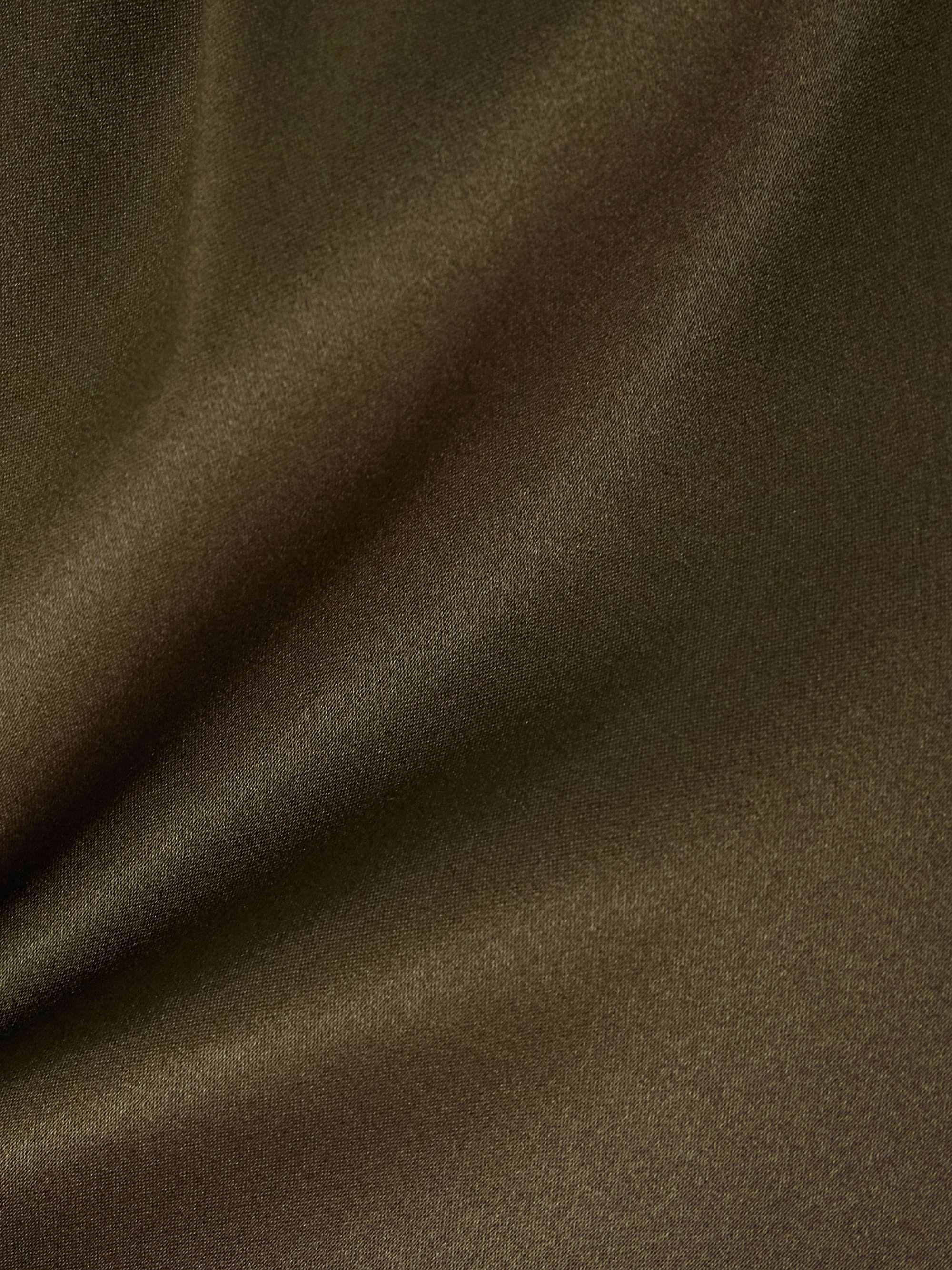 Amal draped stretch-silk satin mini dress view