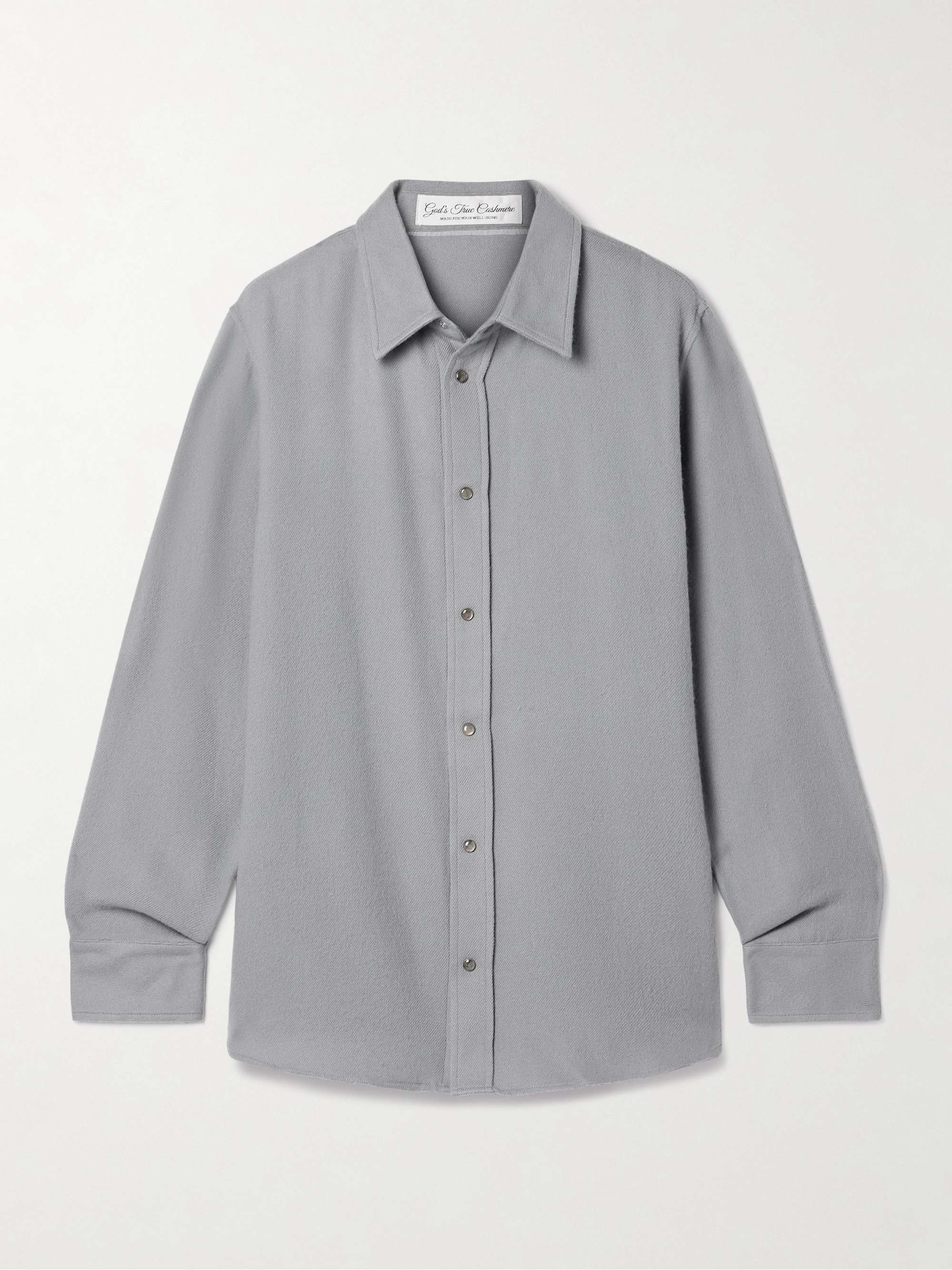 Cashmere-twill shirt view