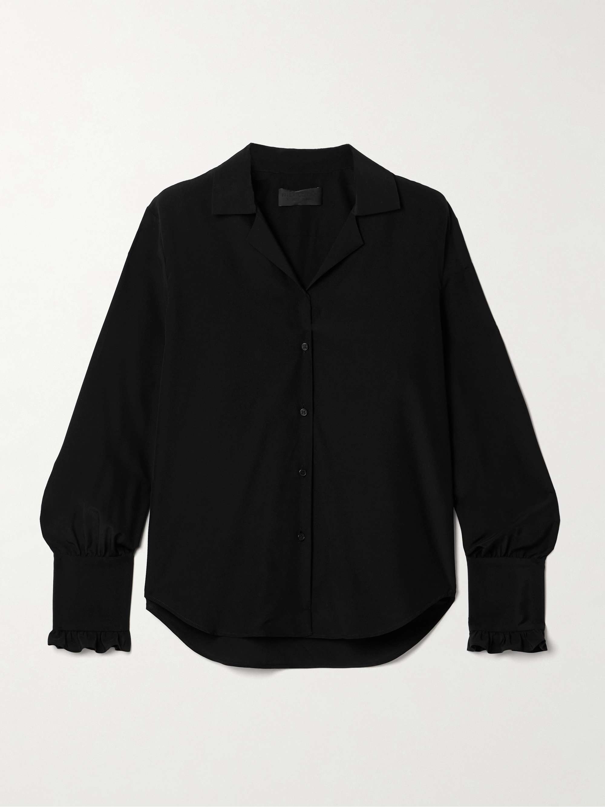 Pauline ruffle-trimmed silk shirt view