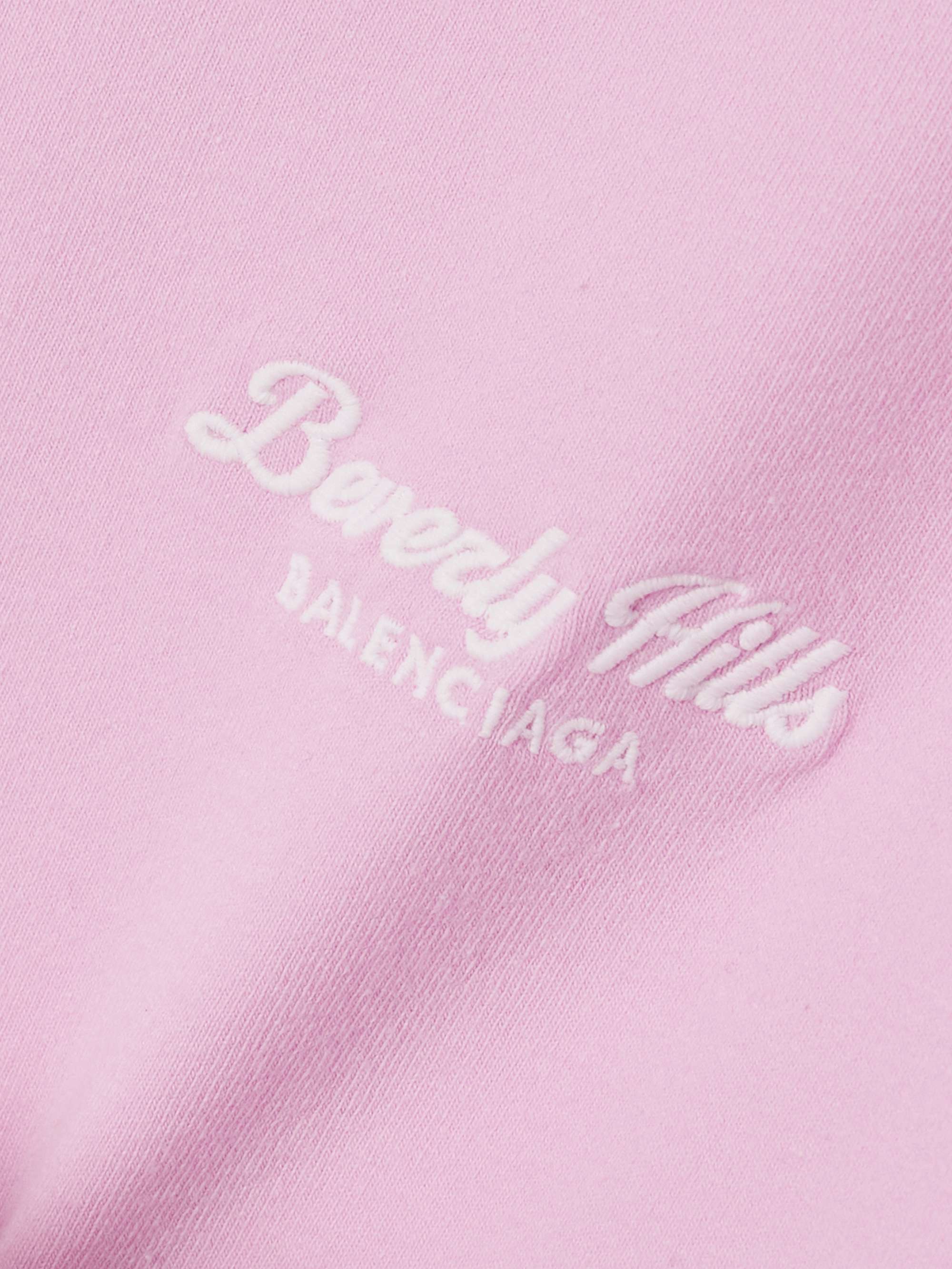 Embroidered stretch-cotton jersey T-shirt view