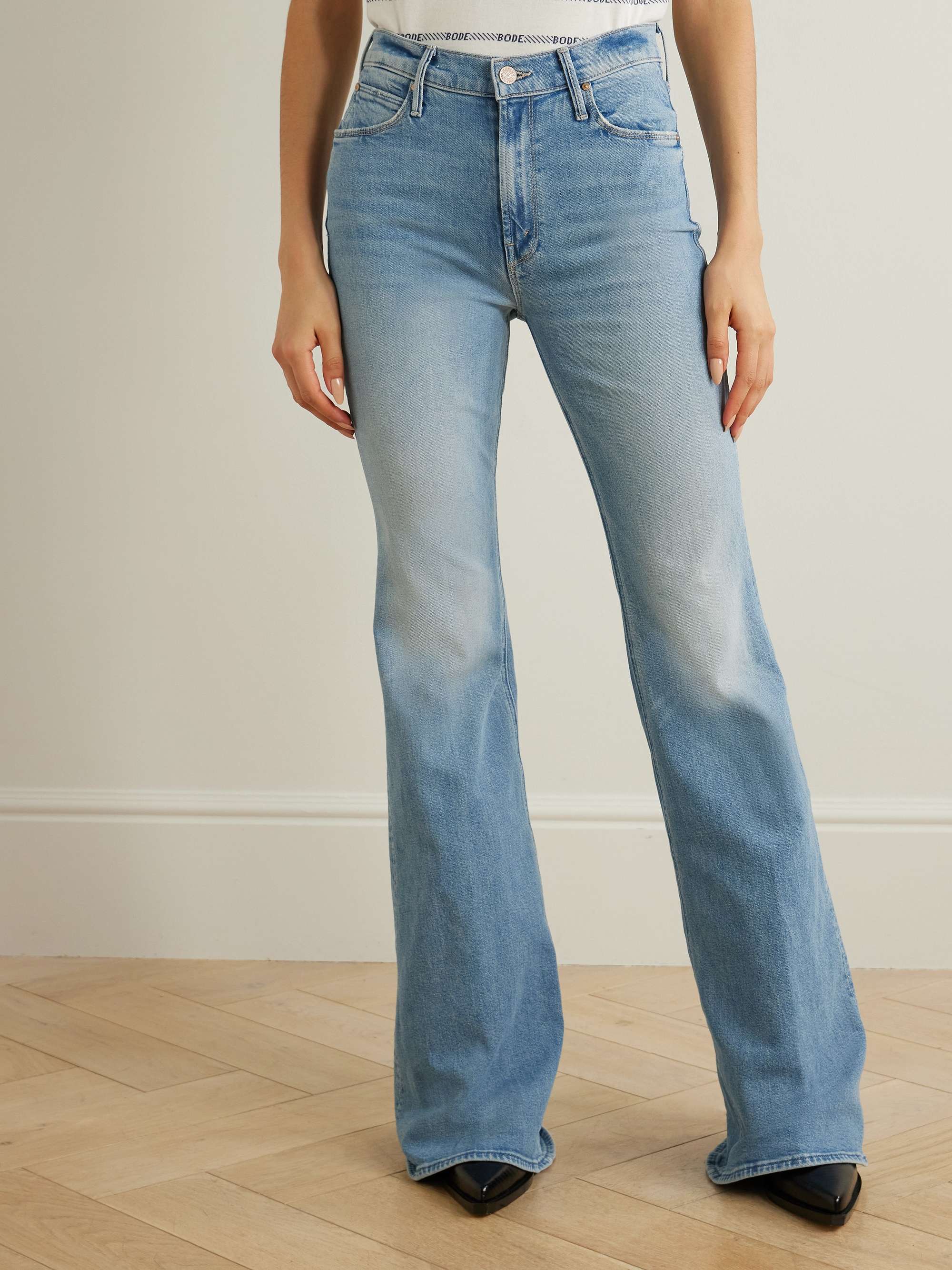 The Doozy high-rise flared recycled jeans view