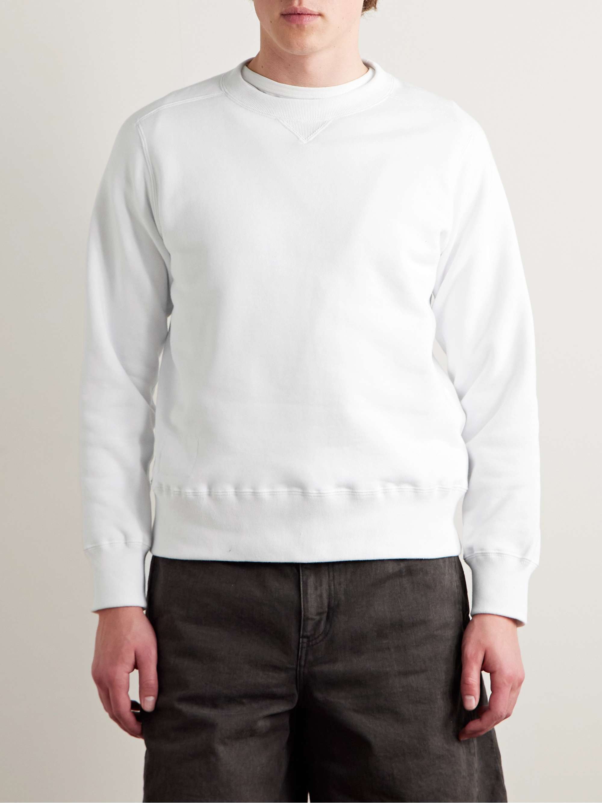 + WTAPS® Logo-Print Cotton-Jersey Sweatshirt view