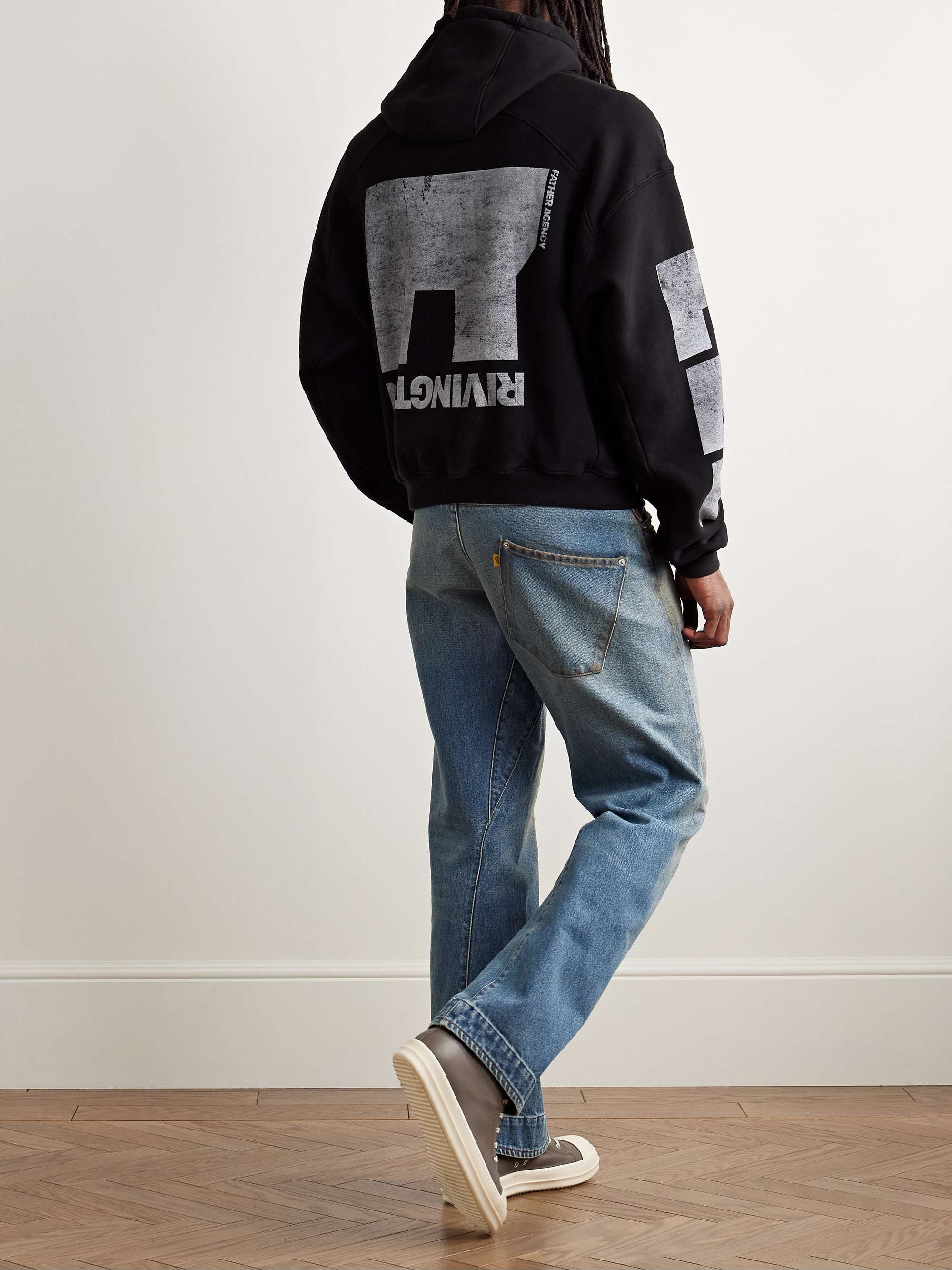 Heritage CVA Logo-Print Cotton-Jersey Hoodie view