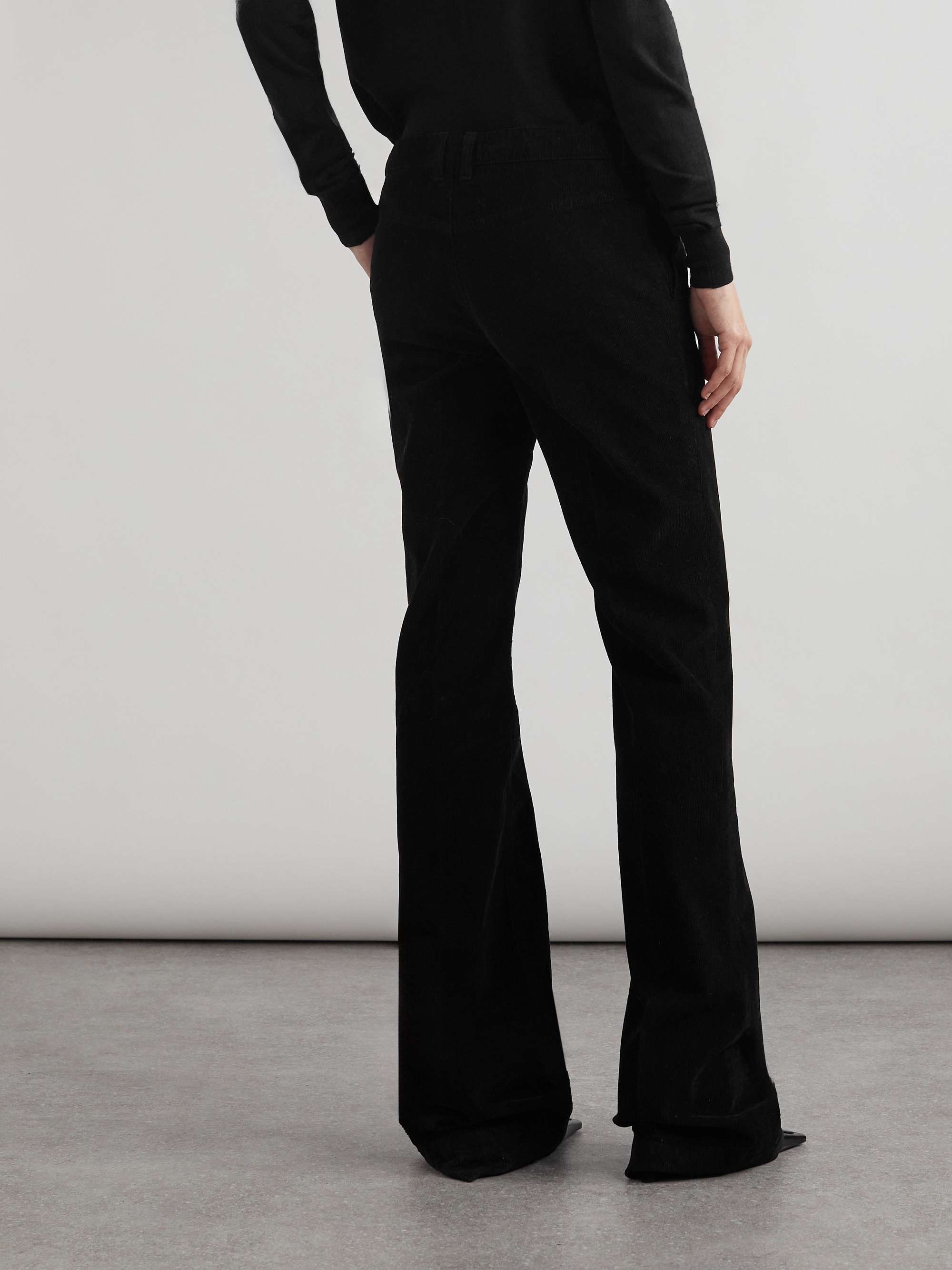 Cotton-corduroy bootcut pants view