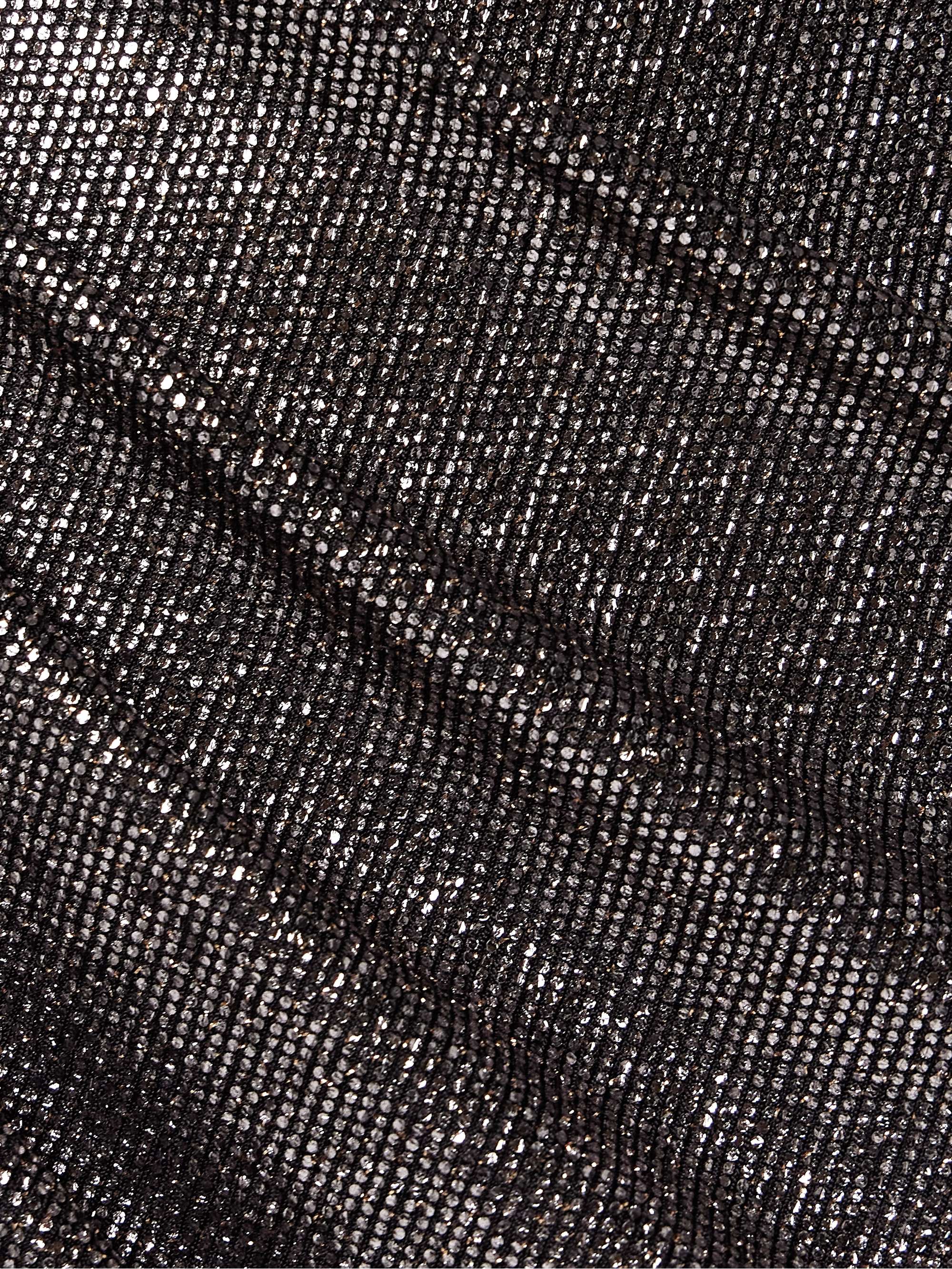 Dolene ruched metallic stretch-jersey midi skirt view