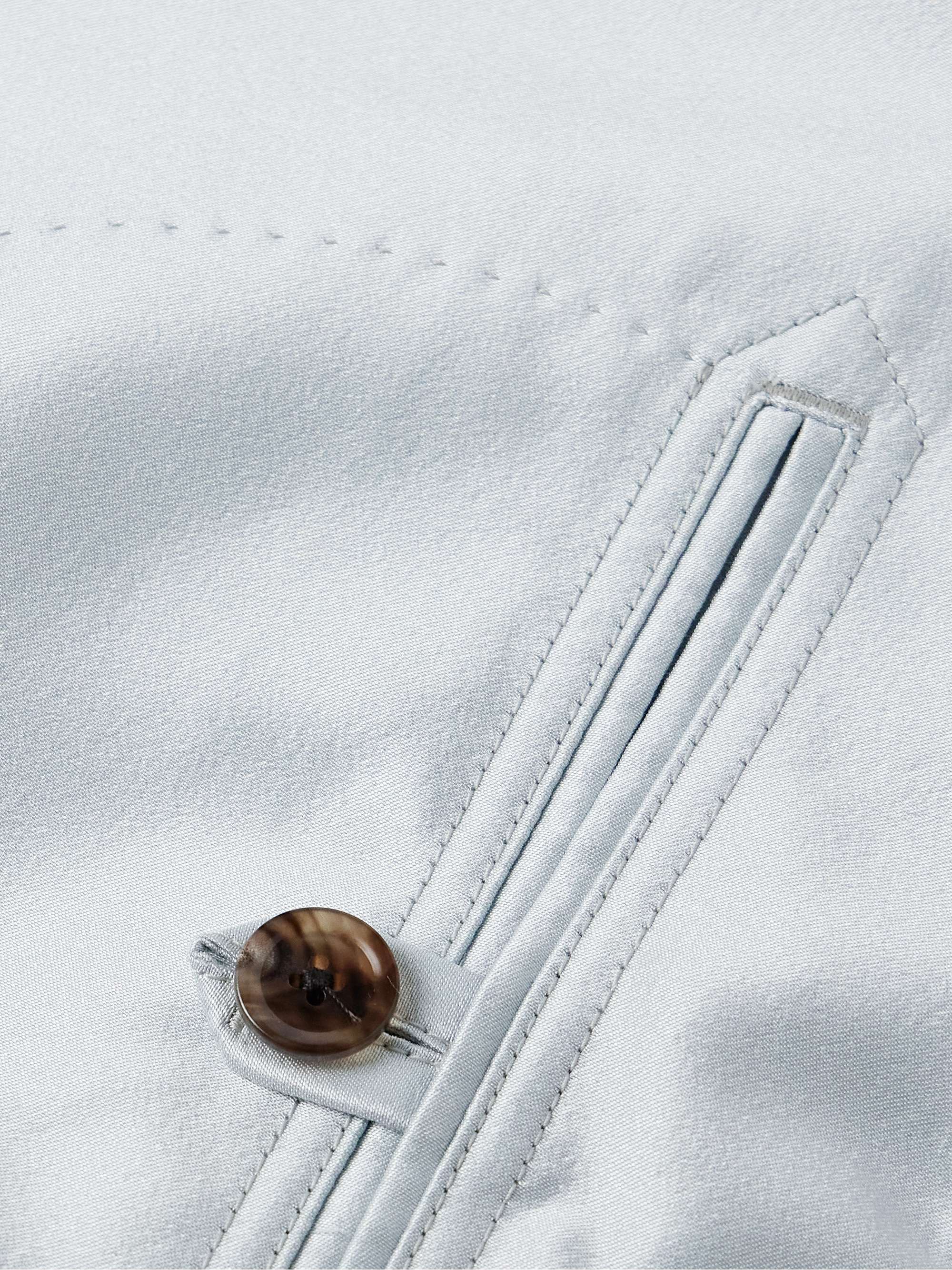 Reversible Mikado and Crepe Bomber Jacket view