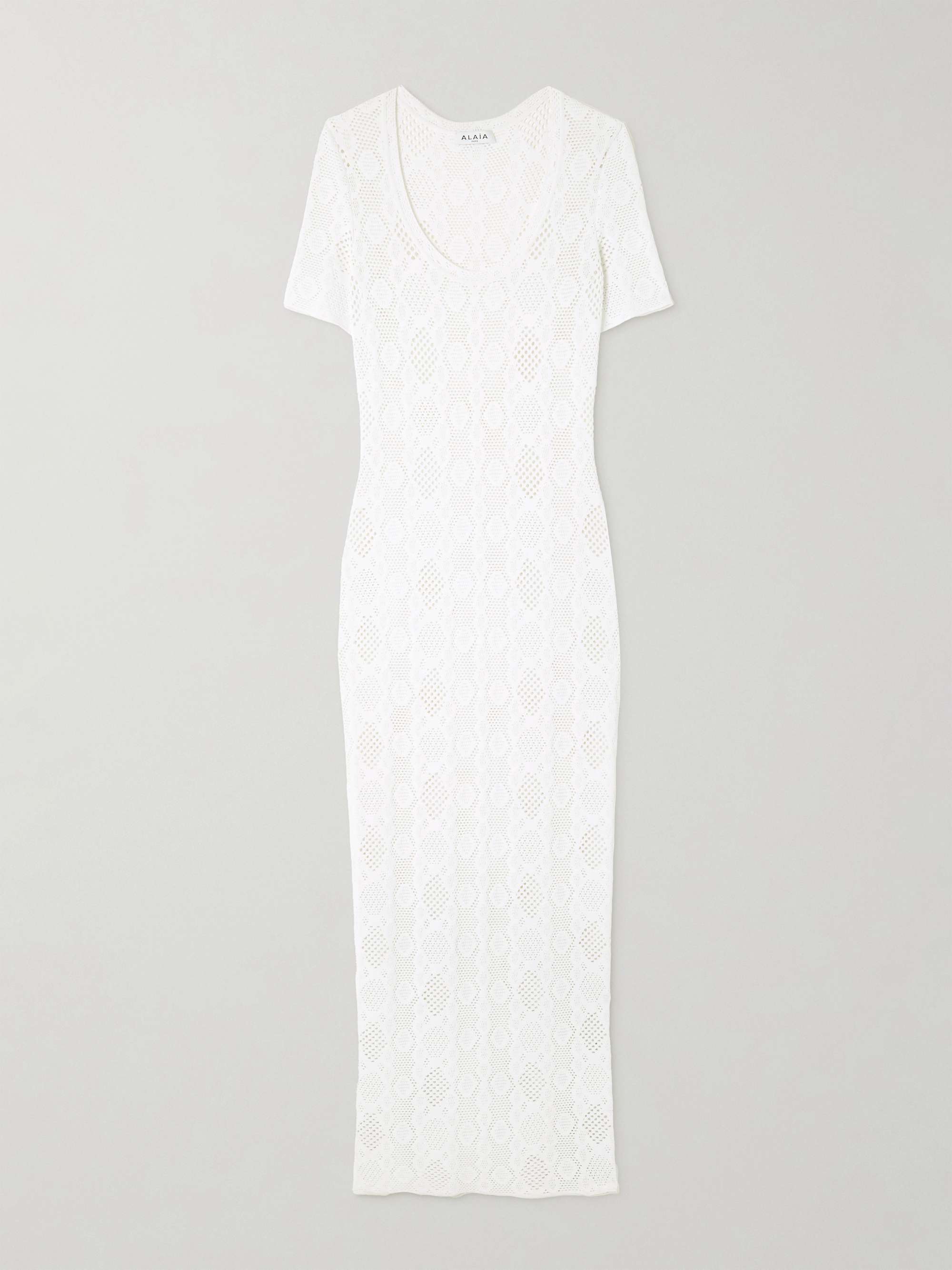 Open-knit midi dress view