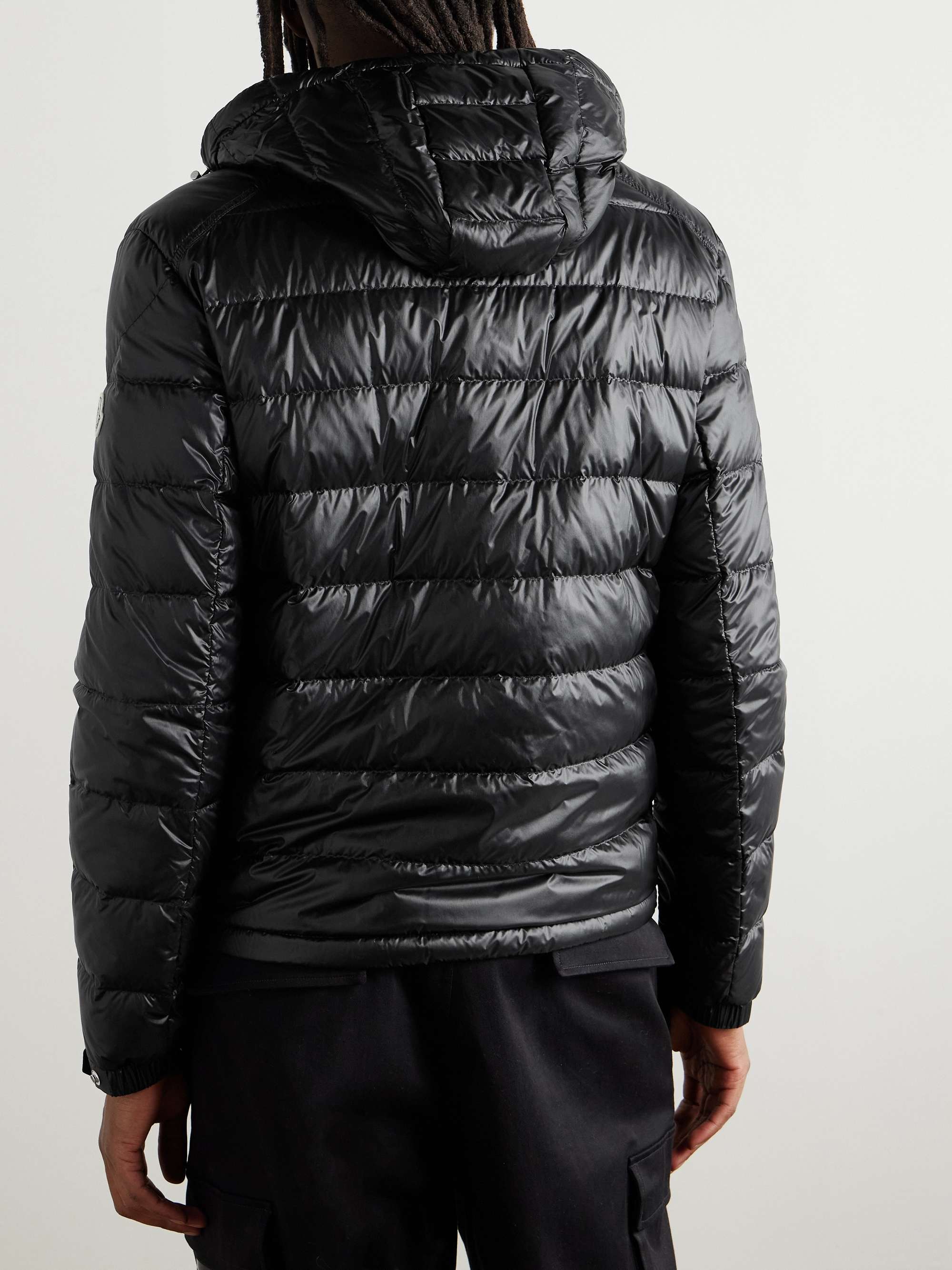 Gliere Logo-Appliquéd Quilted Glossed-Nylon Down Hooded Jacket view
