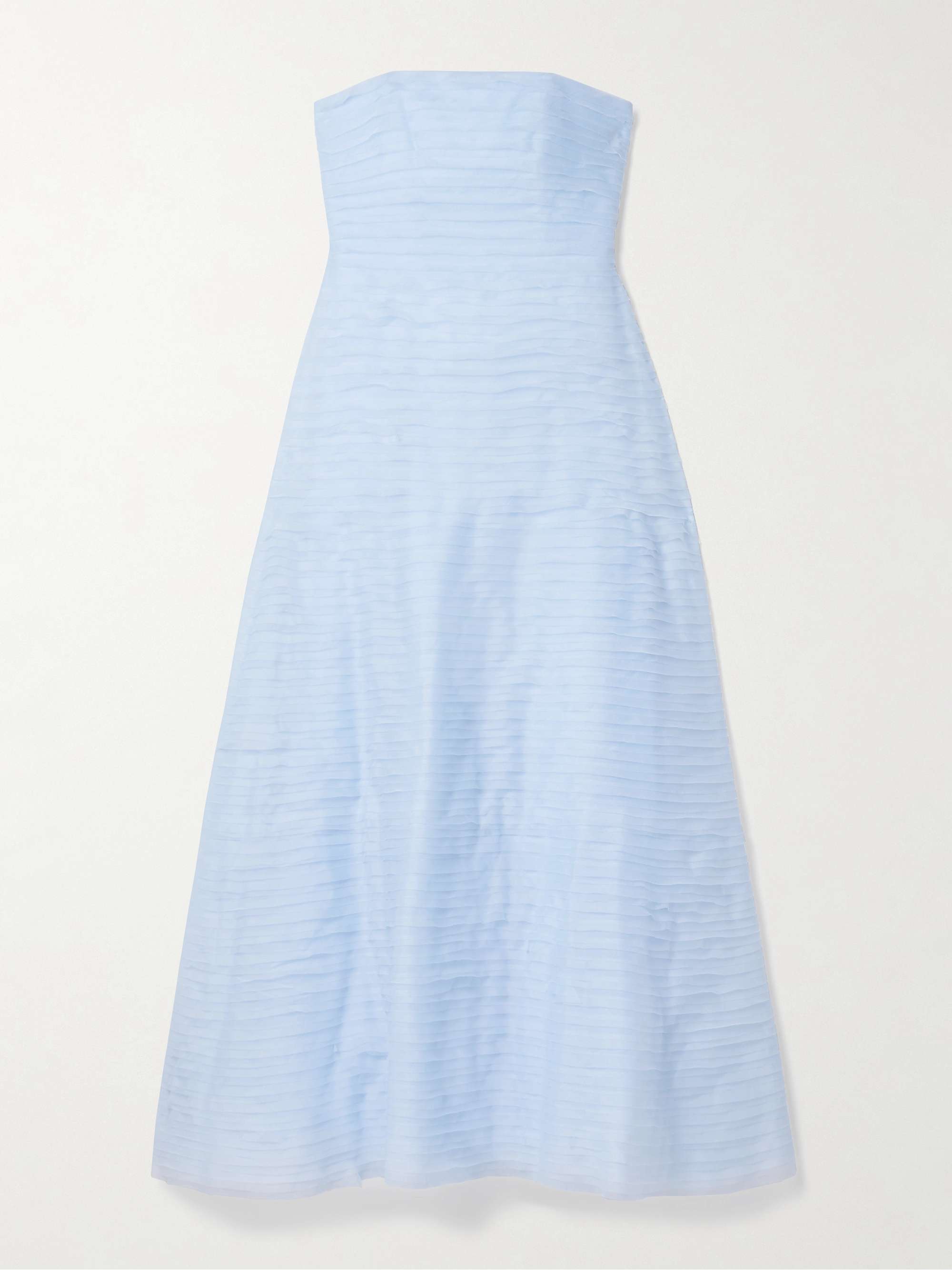 Soundscape strapless layered chiffon gown view