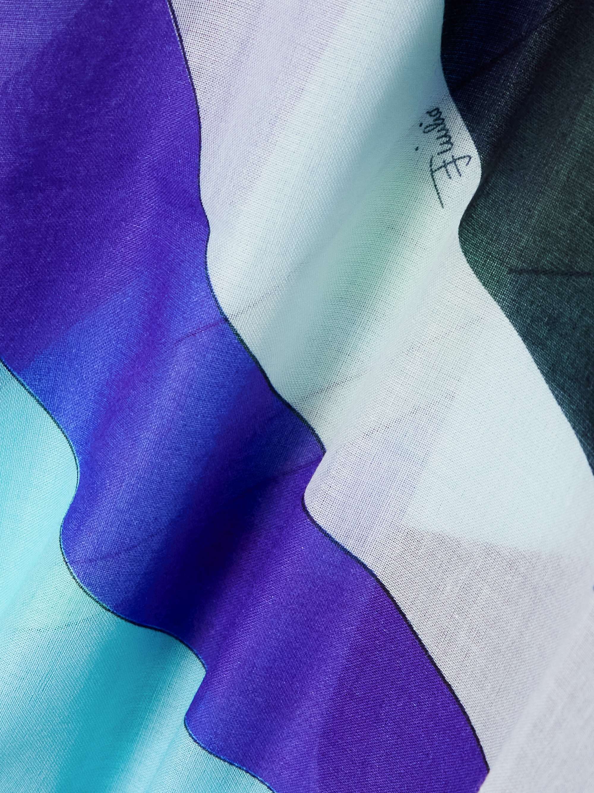 Iride printed cotton-voile pareo view