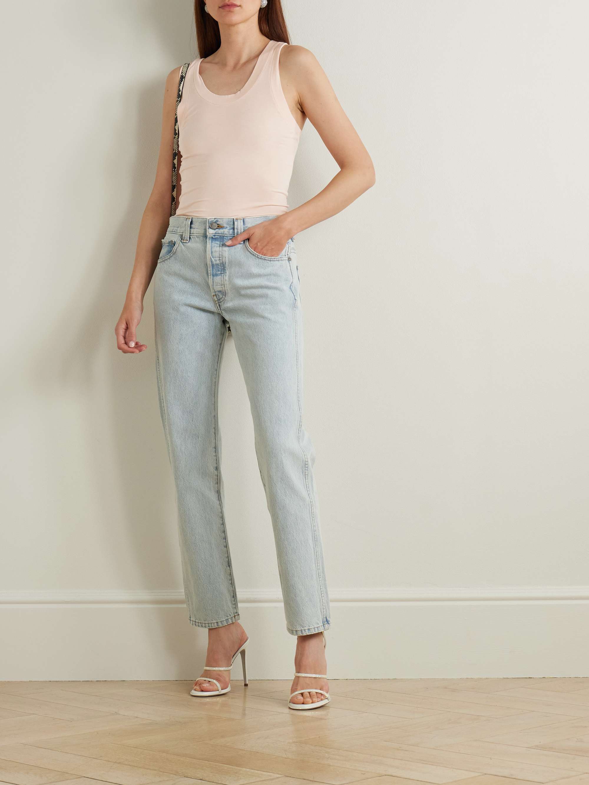 Racer stretch-jersey tank view