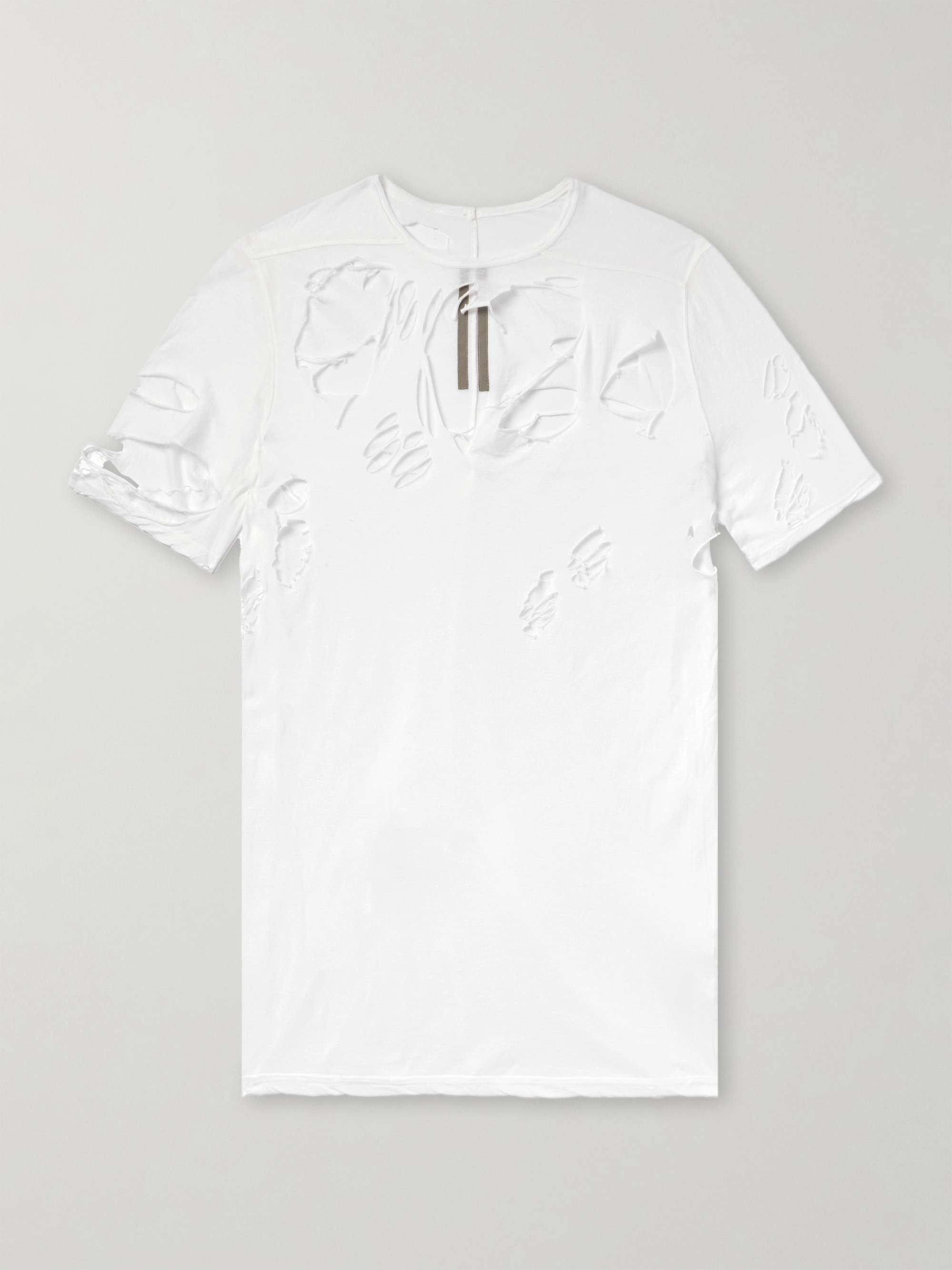 Distressed Cotton-Jersey T-Shirt view