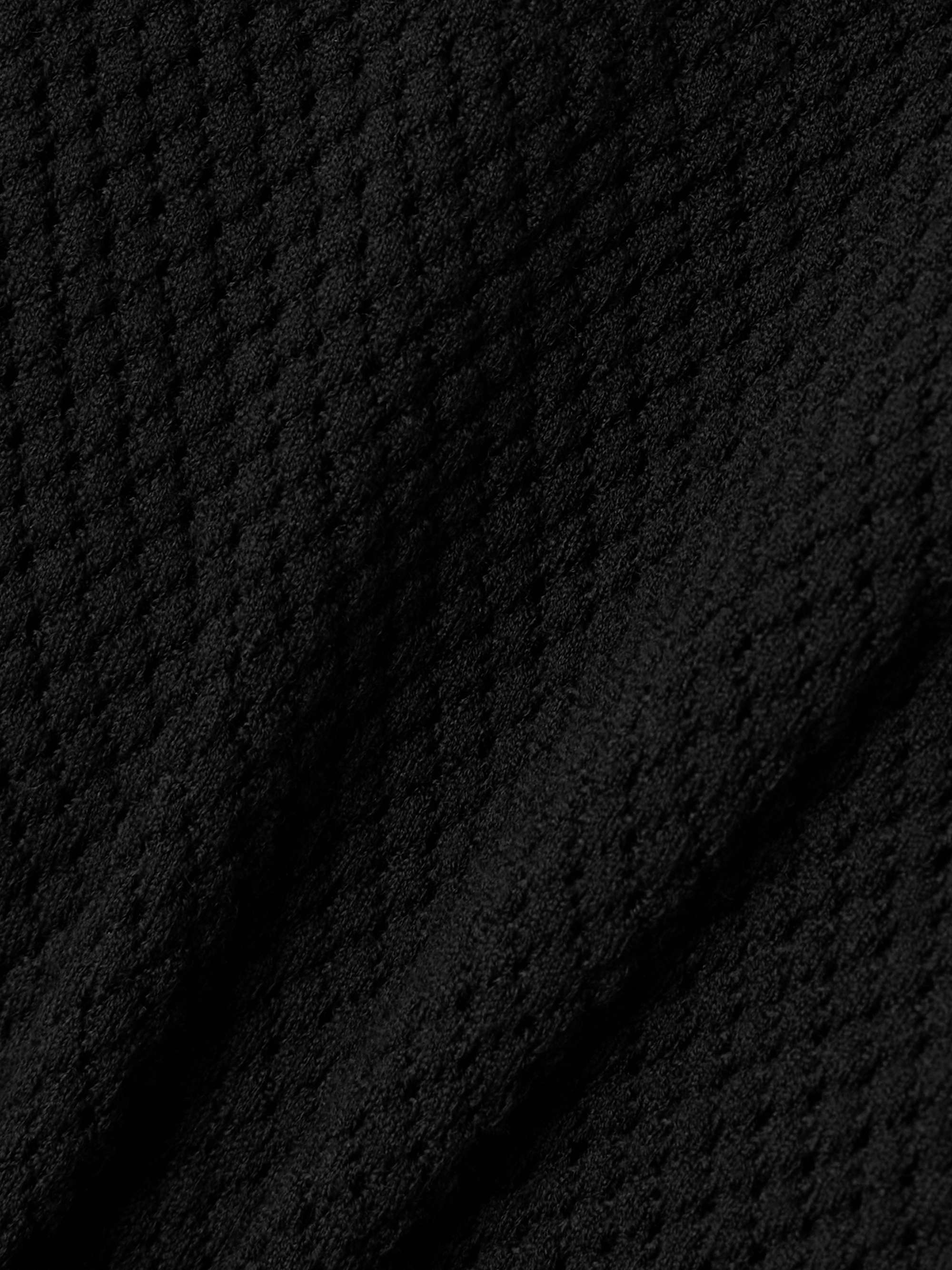 + RHW Web wool-blend fishnet bodysuit view