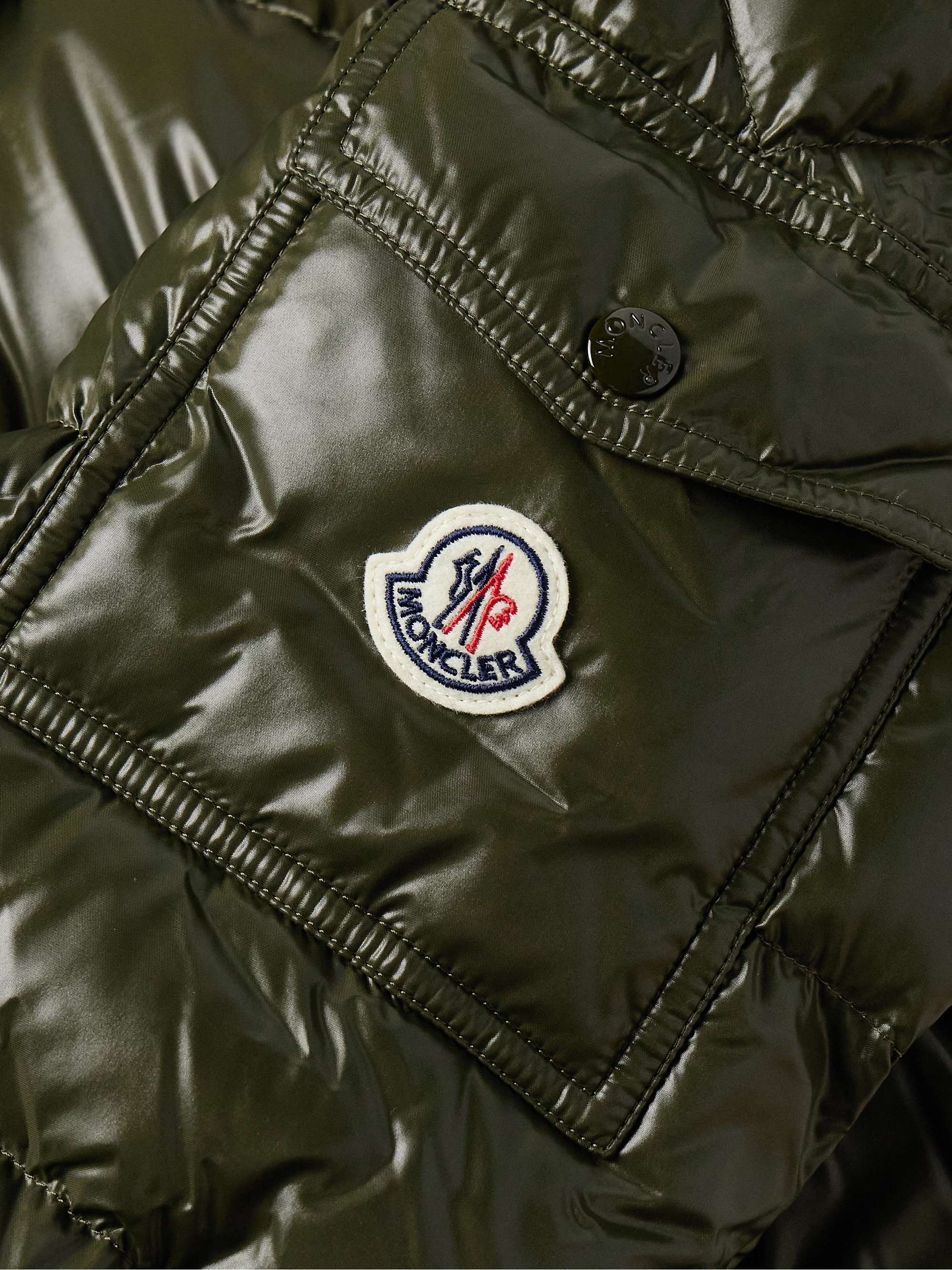 Maya Logo-Appliquéd Quilted Nylon Hooded Down Jacket view