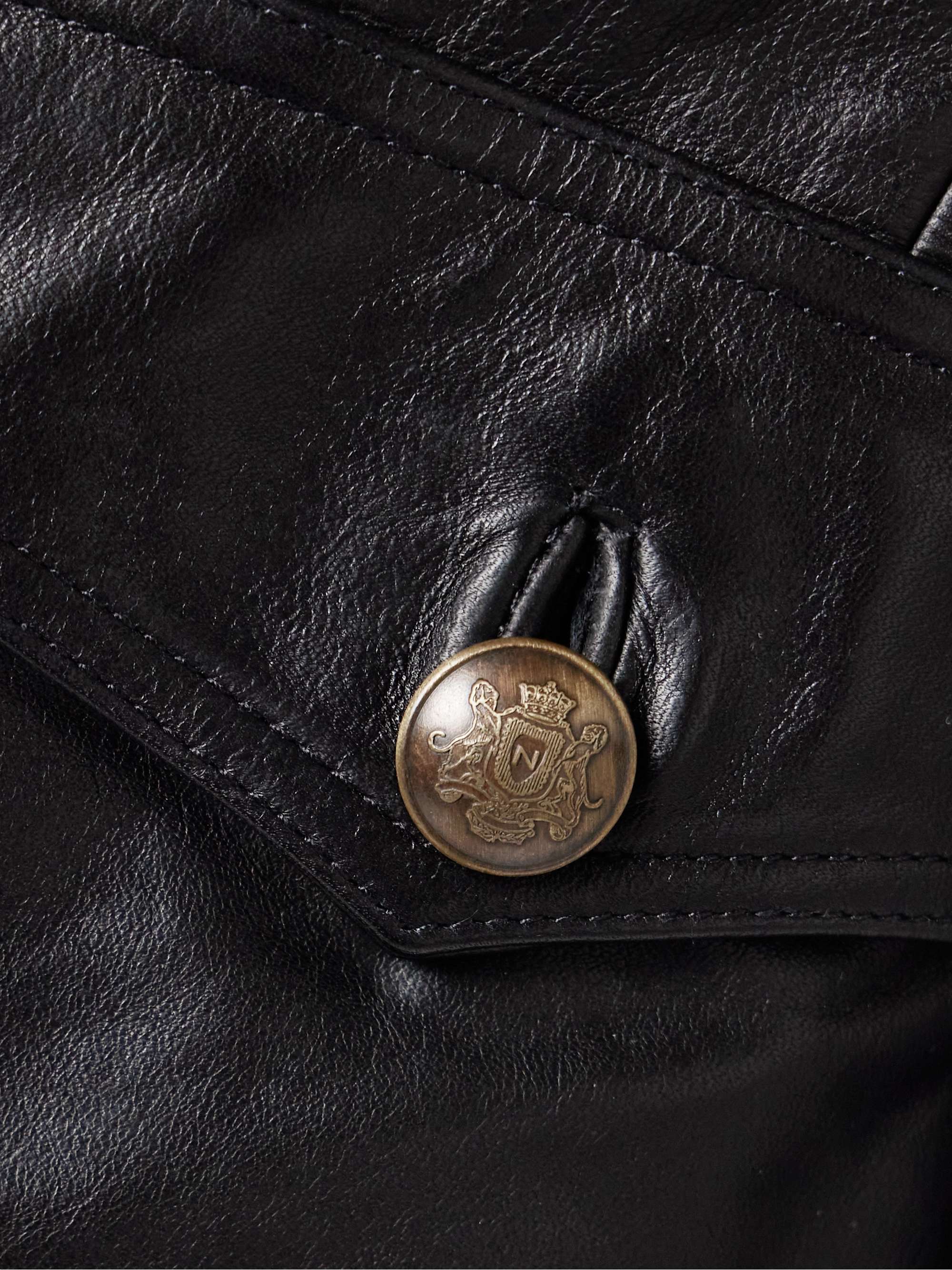 Geraldine leather jacket view