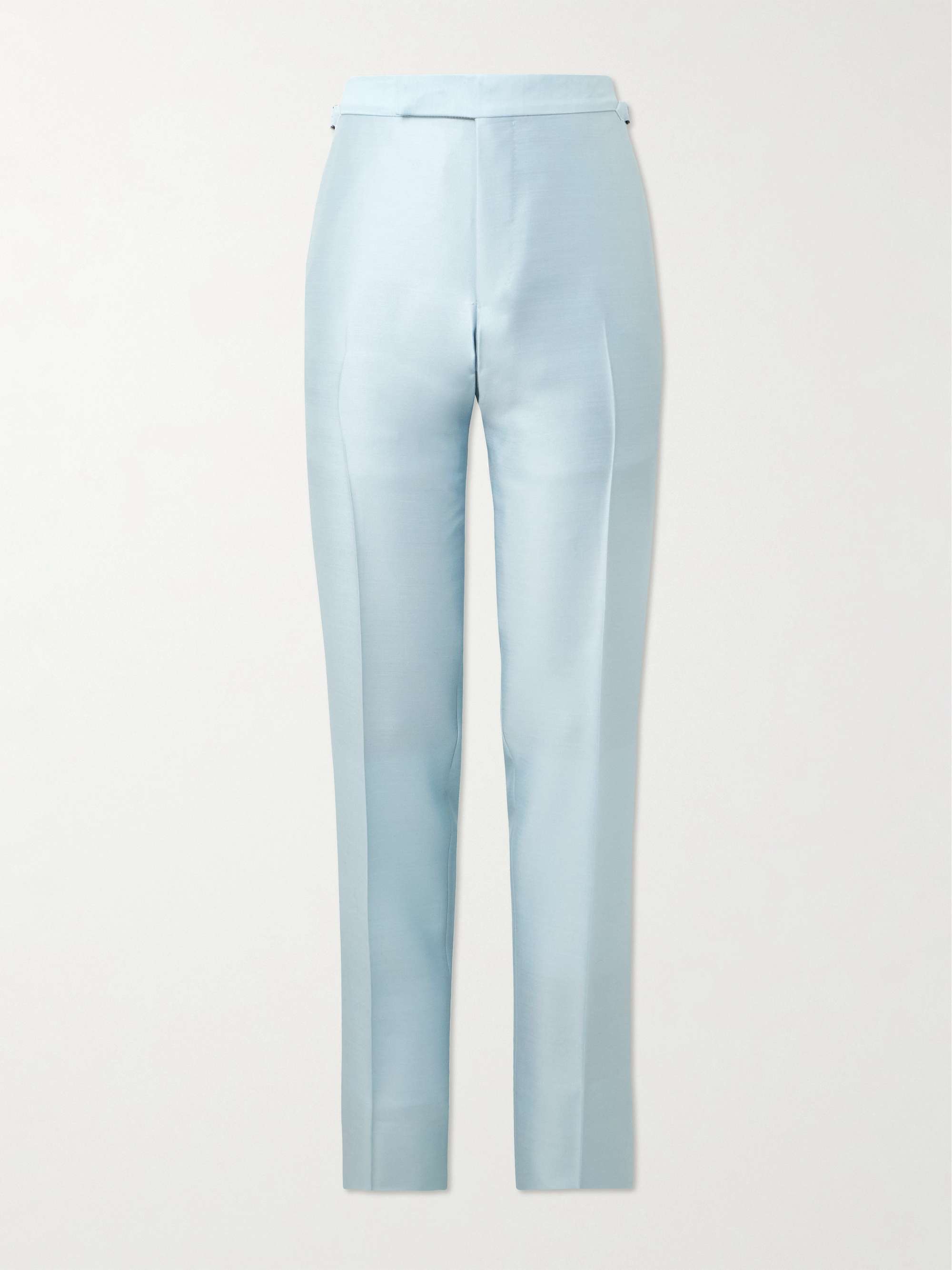 O'Connor Straight-Leg Wool, Mohair and Silk-Blend Suit Trousers view