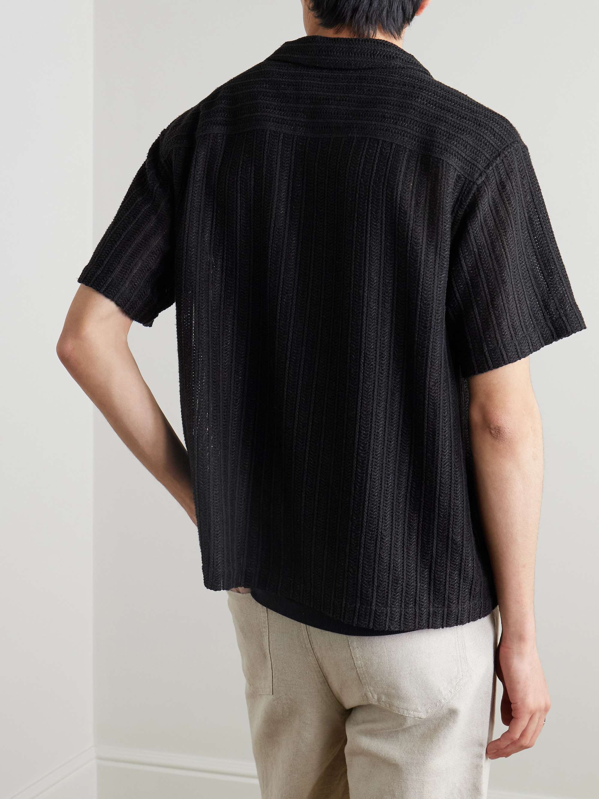 Striped Crocheted Shirt view