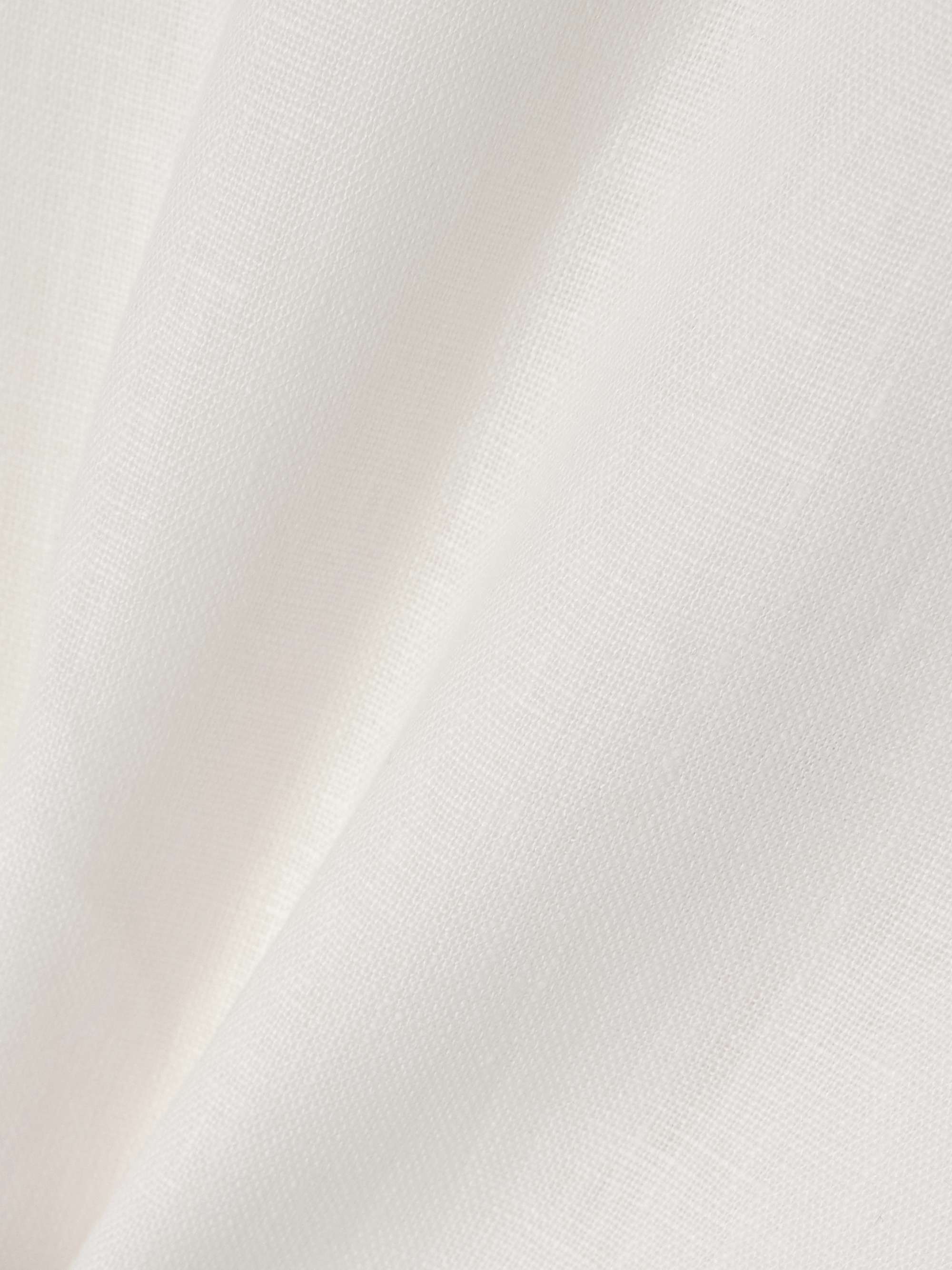 Suis wrap-effect linen midi skirt view