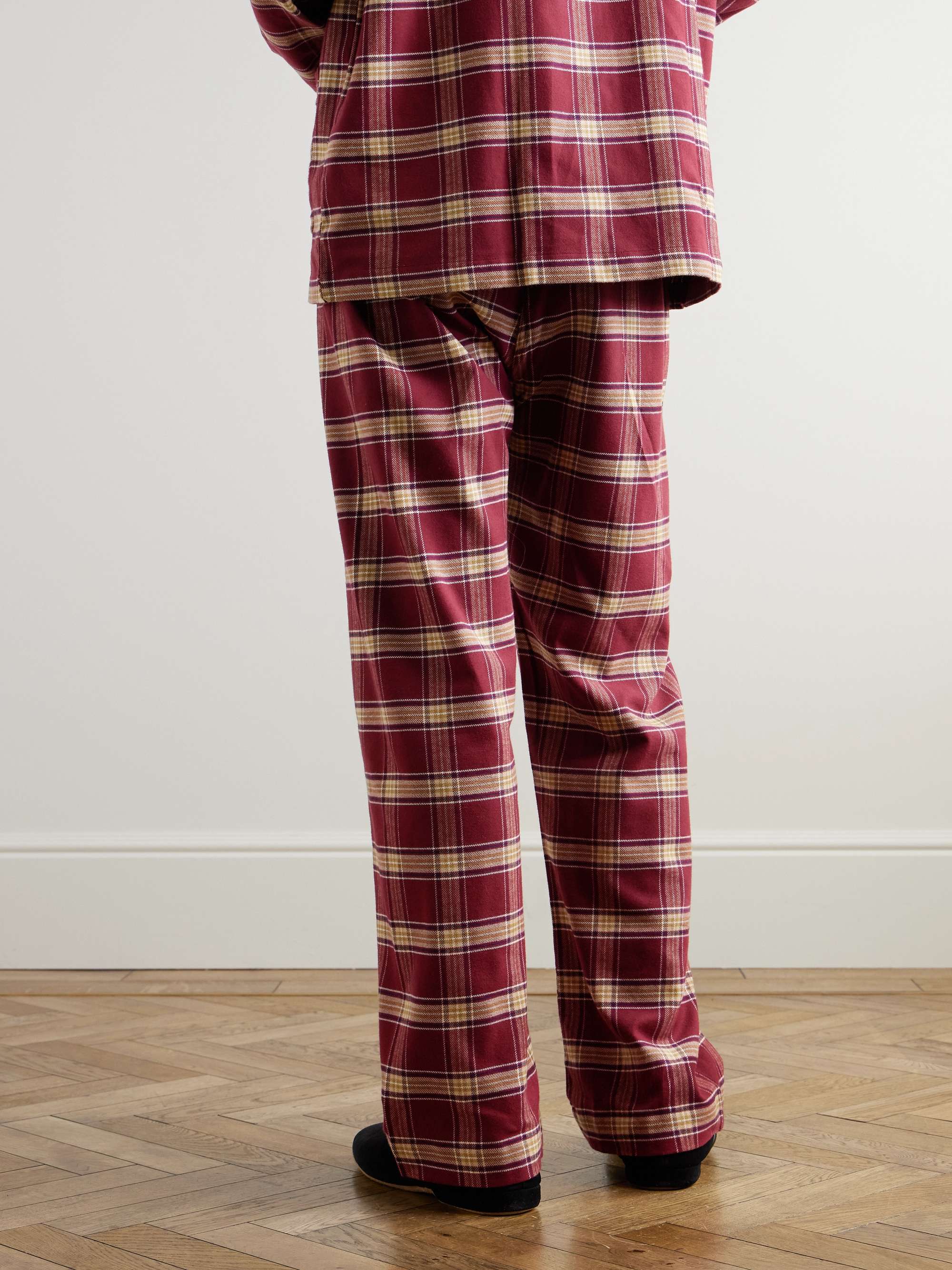 Kelburn Checked Cotton-Flannel Pyjama Trousers view